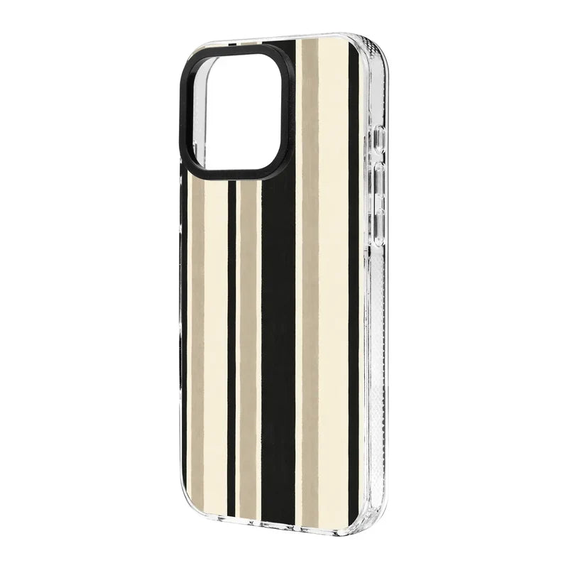 Timeless Stripes-Clear Kılıf Magsafe Özellikli - Iphone 15 Pro