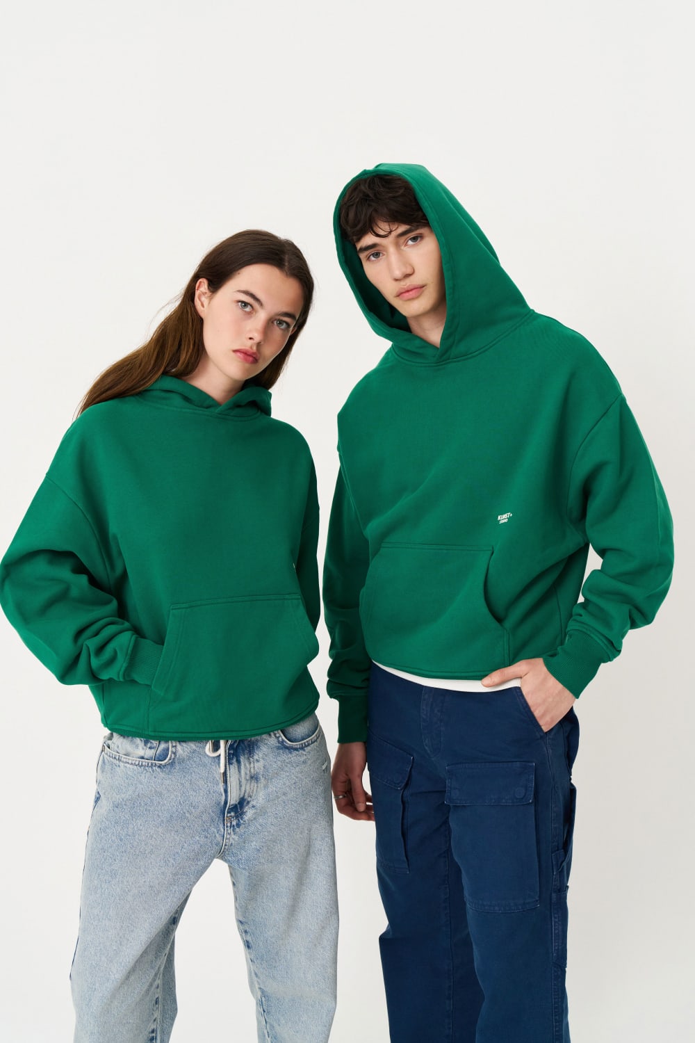 Yeşil Oversize Hoodie - 7