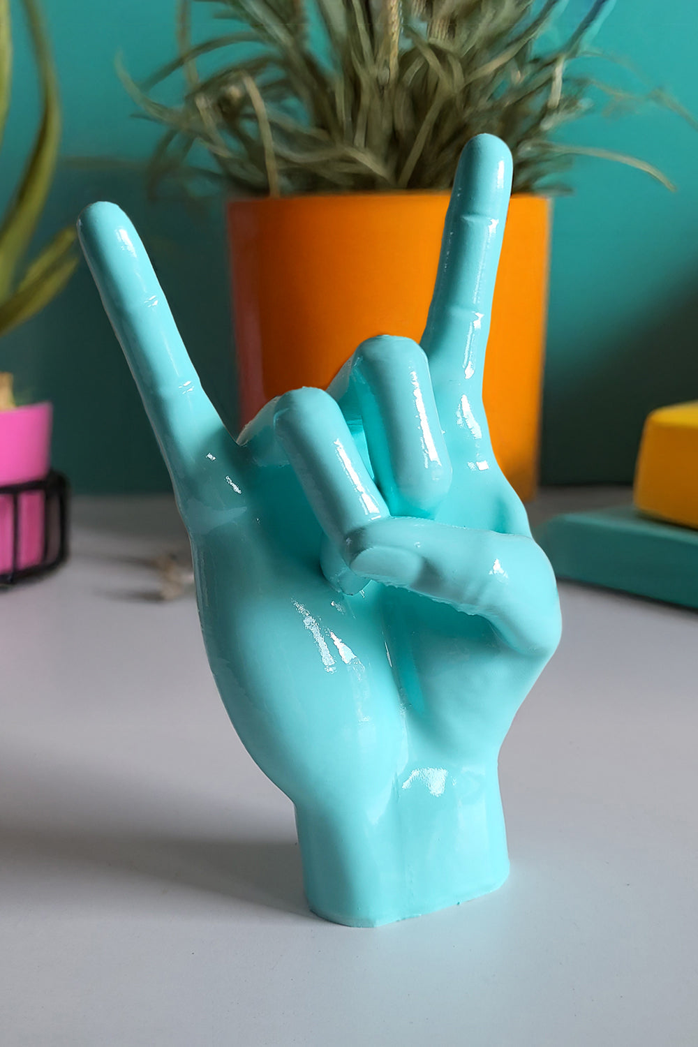 Rock El Figürü | Pastel Yeşil - 1
