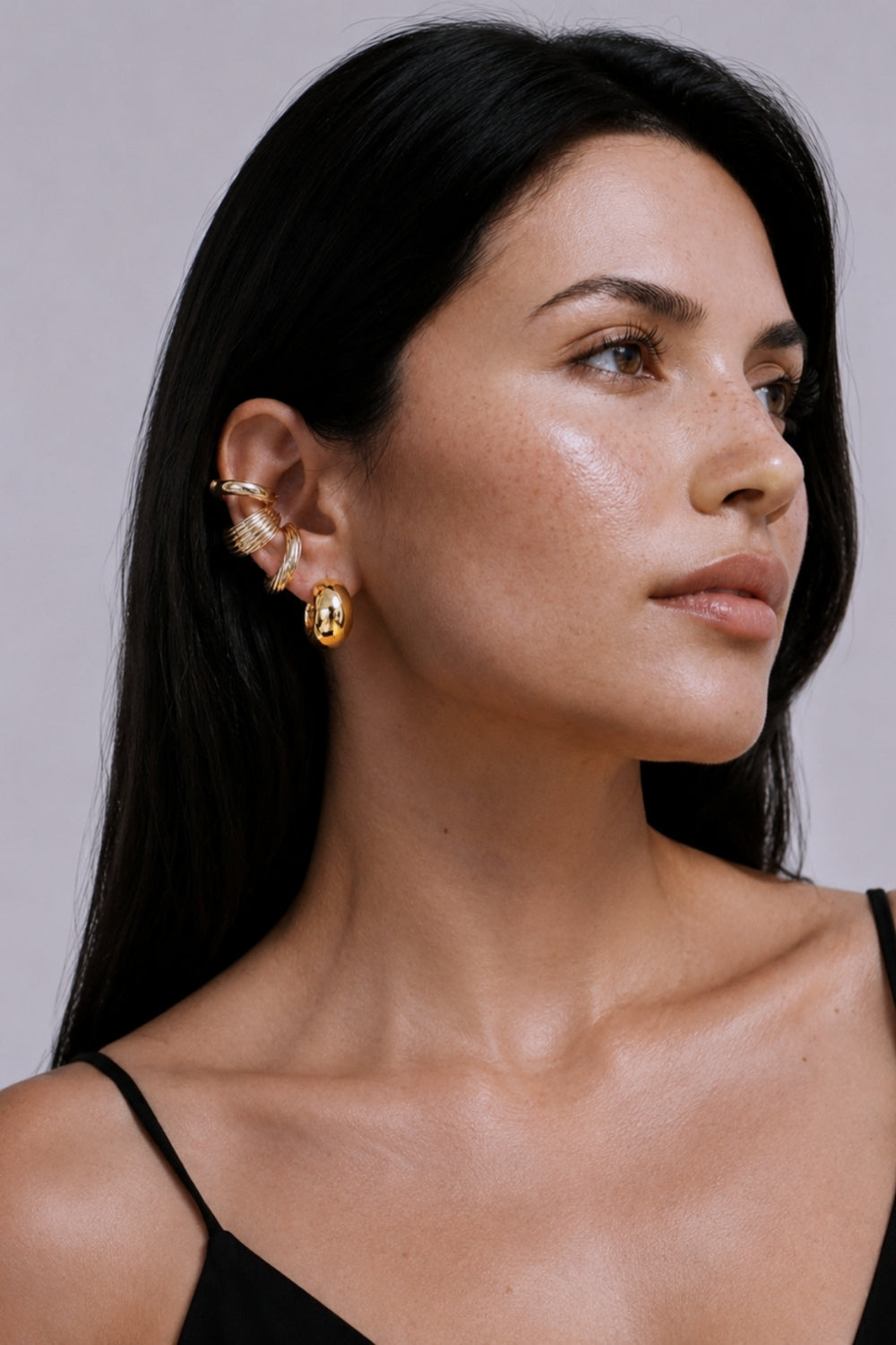 Hola Gümüş Burgu Earcuff - 1
