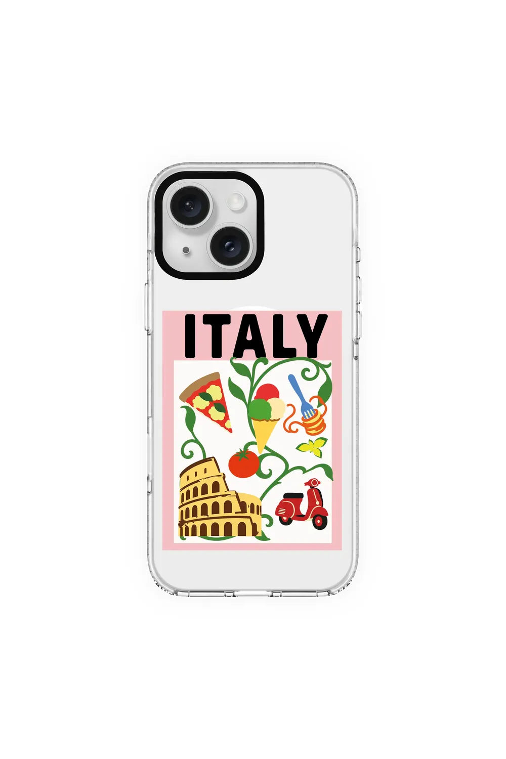 I Am Italian-Clear Kılıf Magsafe Özellikli - Iphone 15 - 0