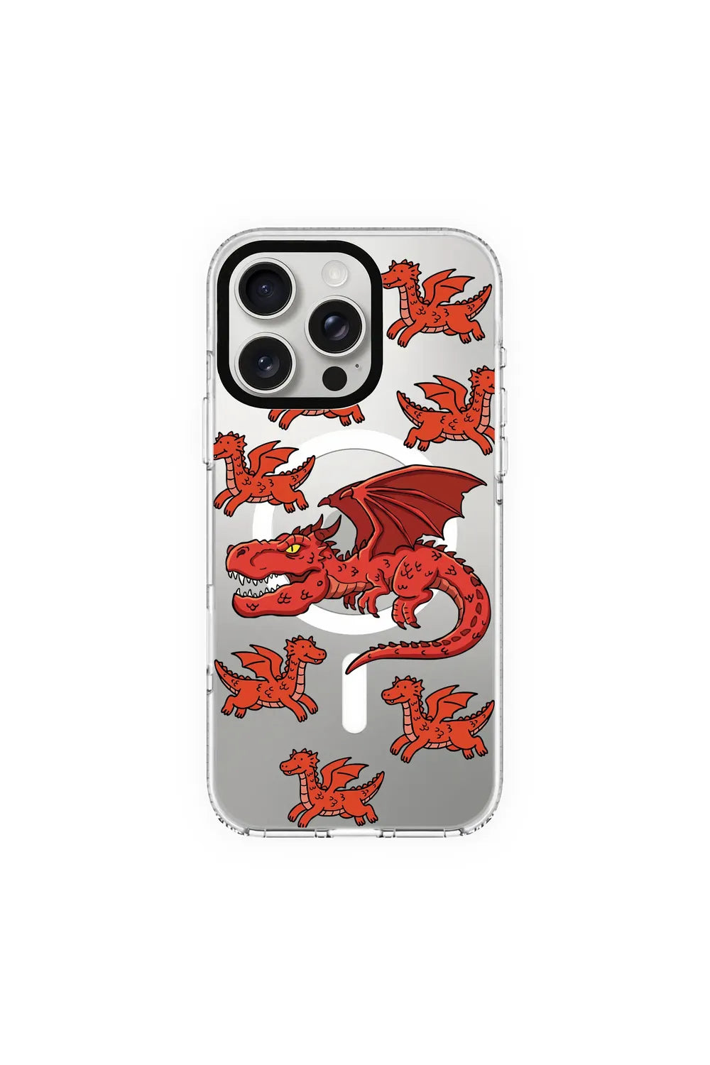 Crimson Brood-Clear Kılıf Magsafe Özellikli - Iphone 16 Pro - 0