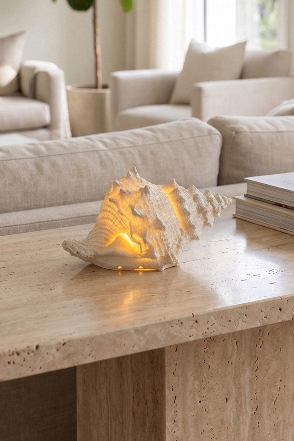 Marin Led Aydınlatmalı Deniz Salyangozu 12 Cm - 0