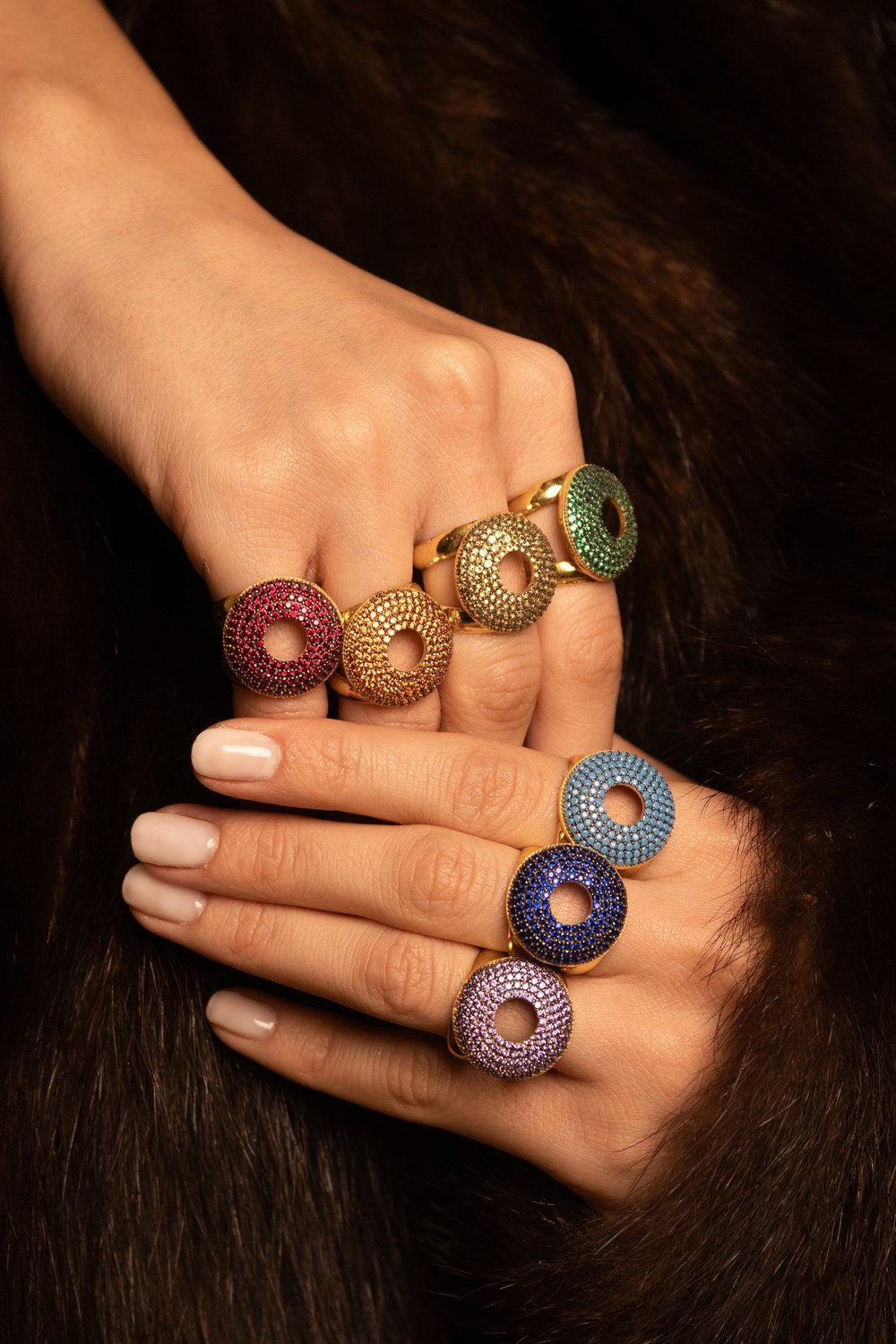 Chakra Boğaz Çakra Turkuaz Taşlı Yüzük - 1