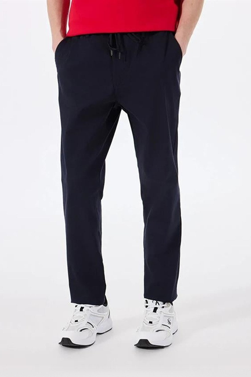 Beli Lastikli Dik Cep Arka Cep Fermuar Detaylı Jogger Erkek Pantolon - 3