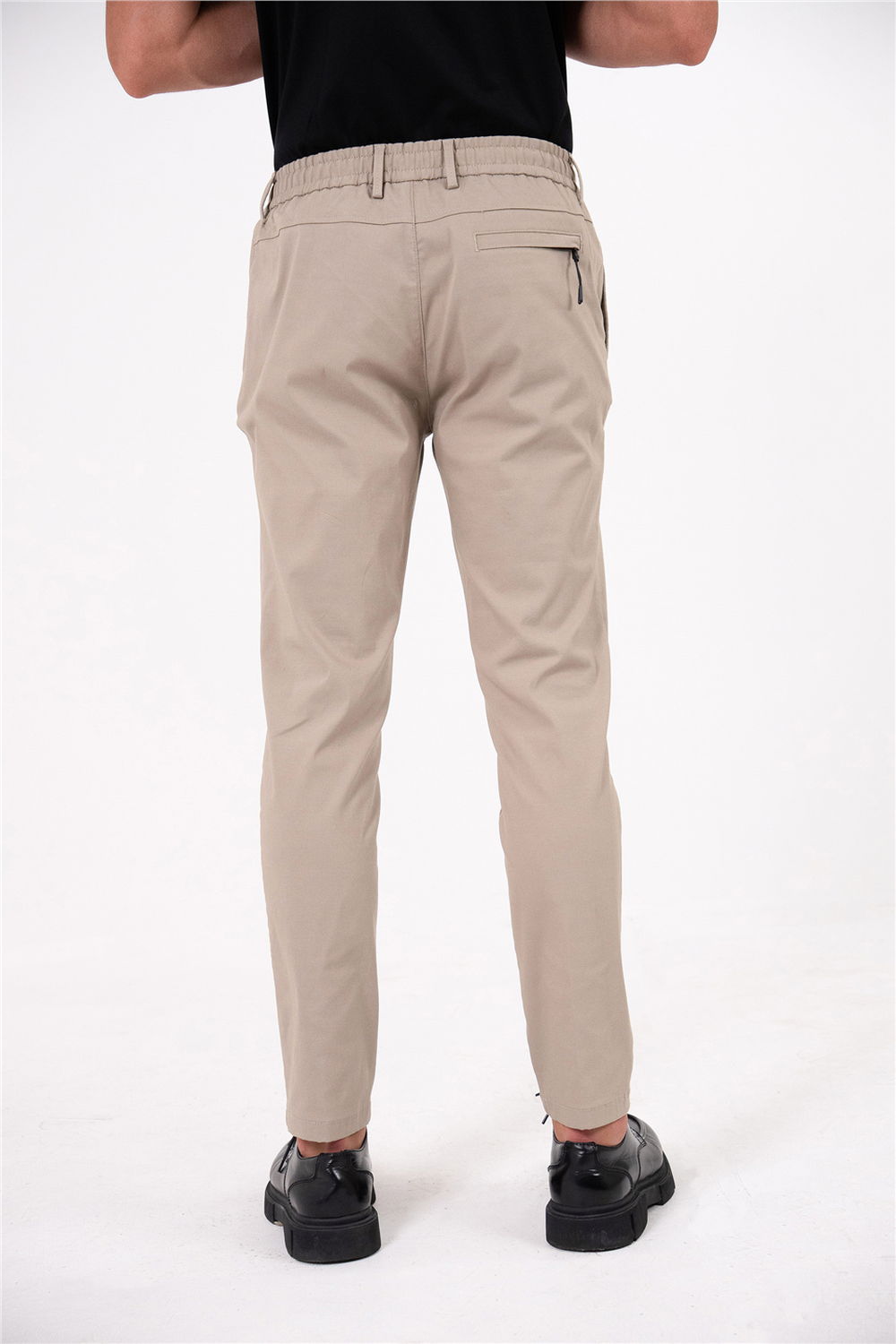 Beli Lastikli Arka Cebi Gizli Fermuarlı Jogger Erkek Pantolon - 3
