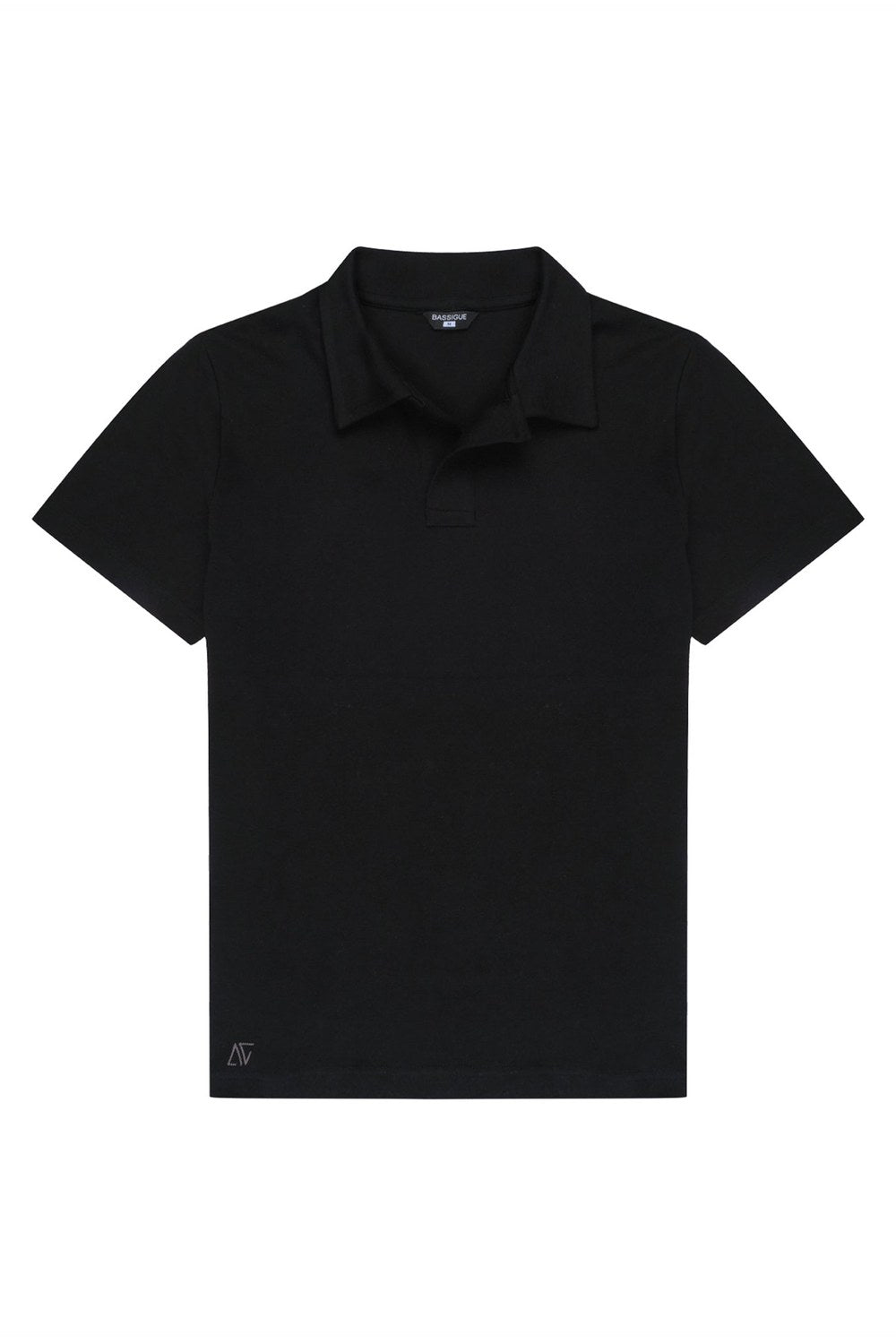 Kısa Kollu Polo T-Shirt, Siyah - 3