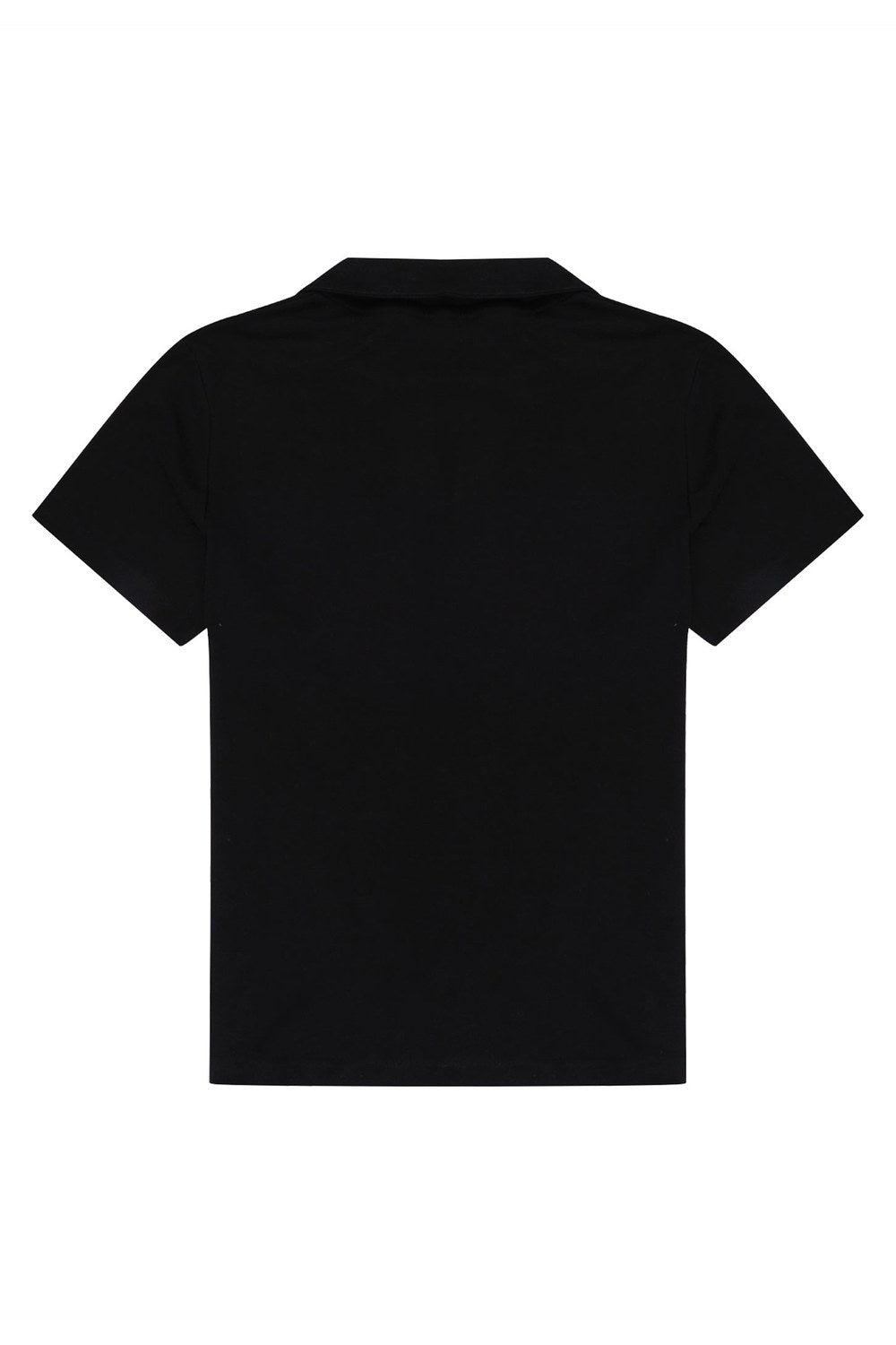Kısa Kollu Polo T-Shirt, Siyah - 4