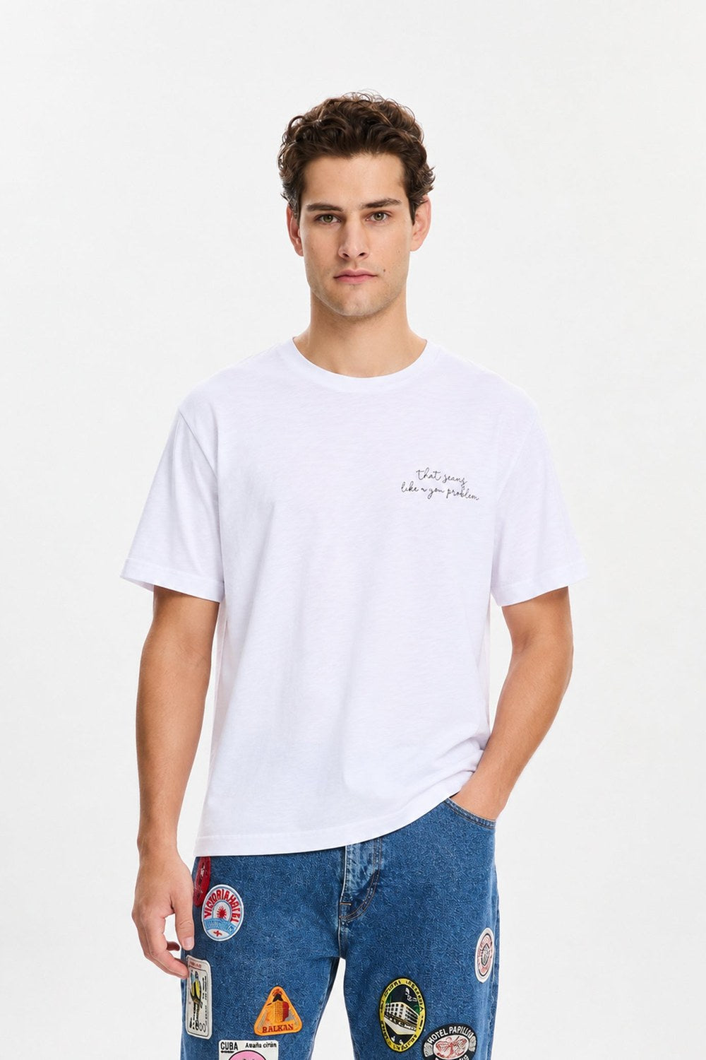 You Problem T-Shirt, Beyaz - 0