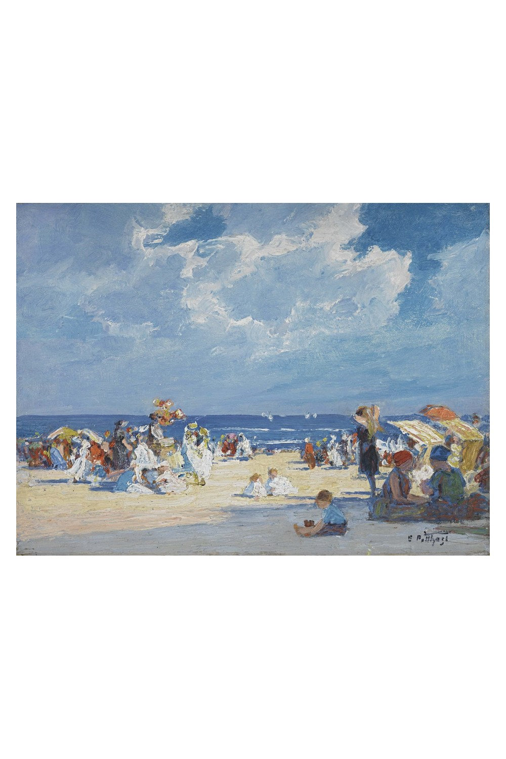 Edward Henry Potthast - Plaj Sahnesi - 4