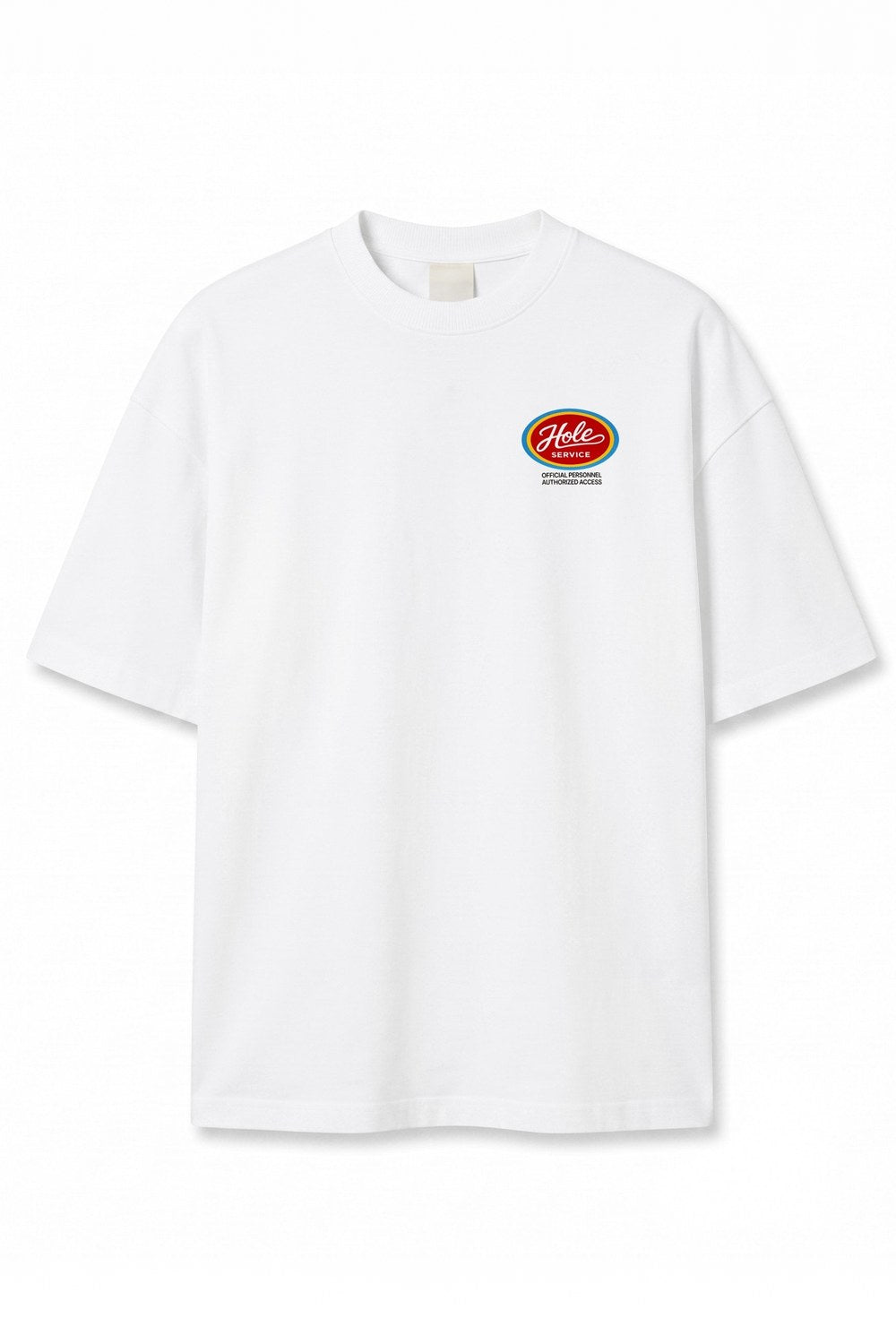 Retro Logo Baskılı Oversize Tişört, Ekru - 1