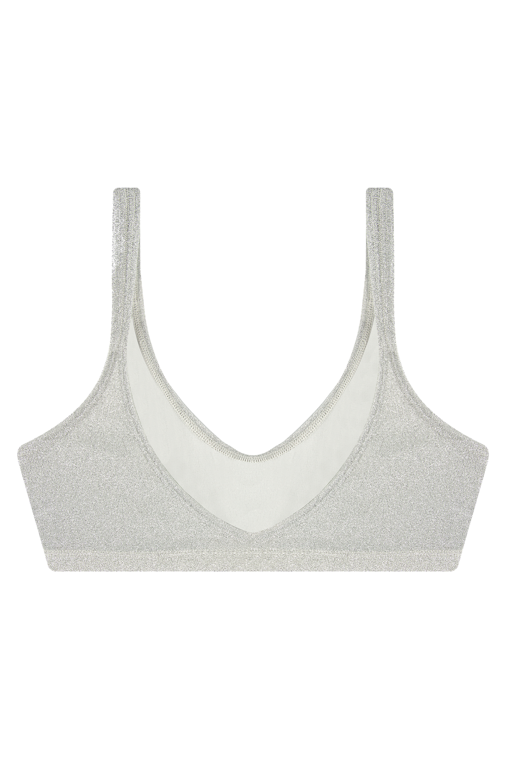 Lottie Parlak Kumaş Bralet, Gümüş - 1