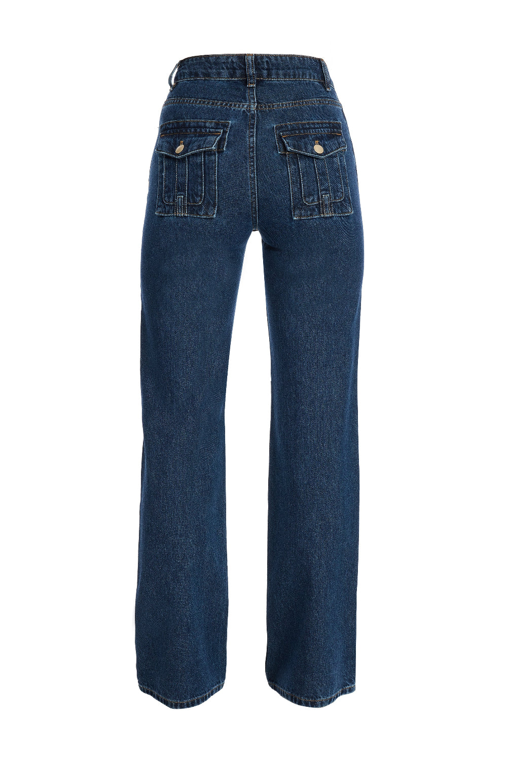 2be4A-Kadın Mid Rise Straight Denim Pantolon-Kot Pantolon-3-roqelvaxirum.shop