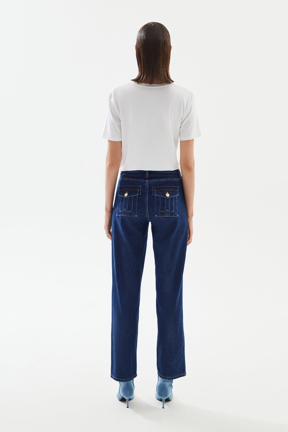 2be4A-Kadın Mid Rise Straight Denim Pantolon-Kot Pantolon-6-roqelvaxirum.shop