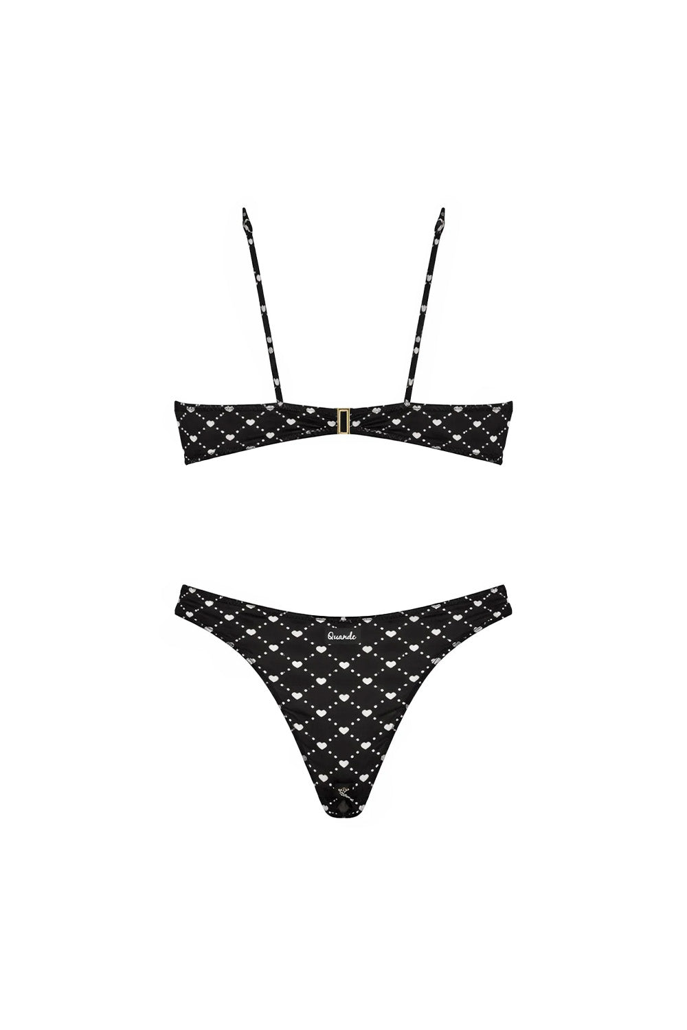 Quande-Sassy Crop Bikini // Qn-920 Tek Alt-Bikini & Mayo-3-roqelvaxirum.shop