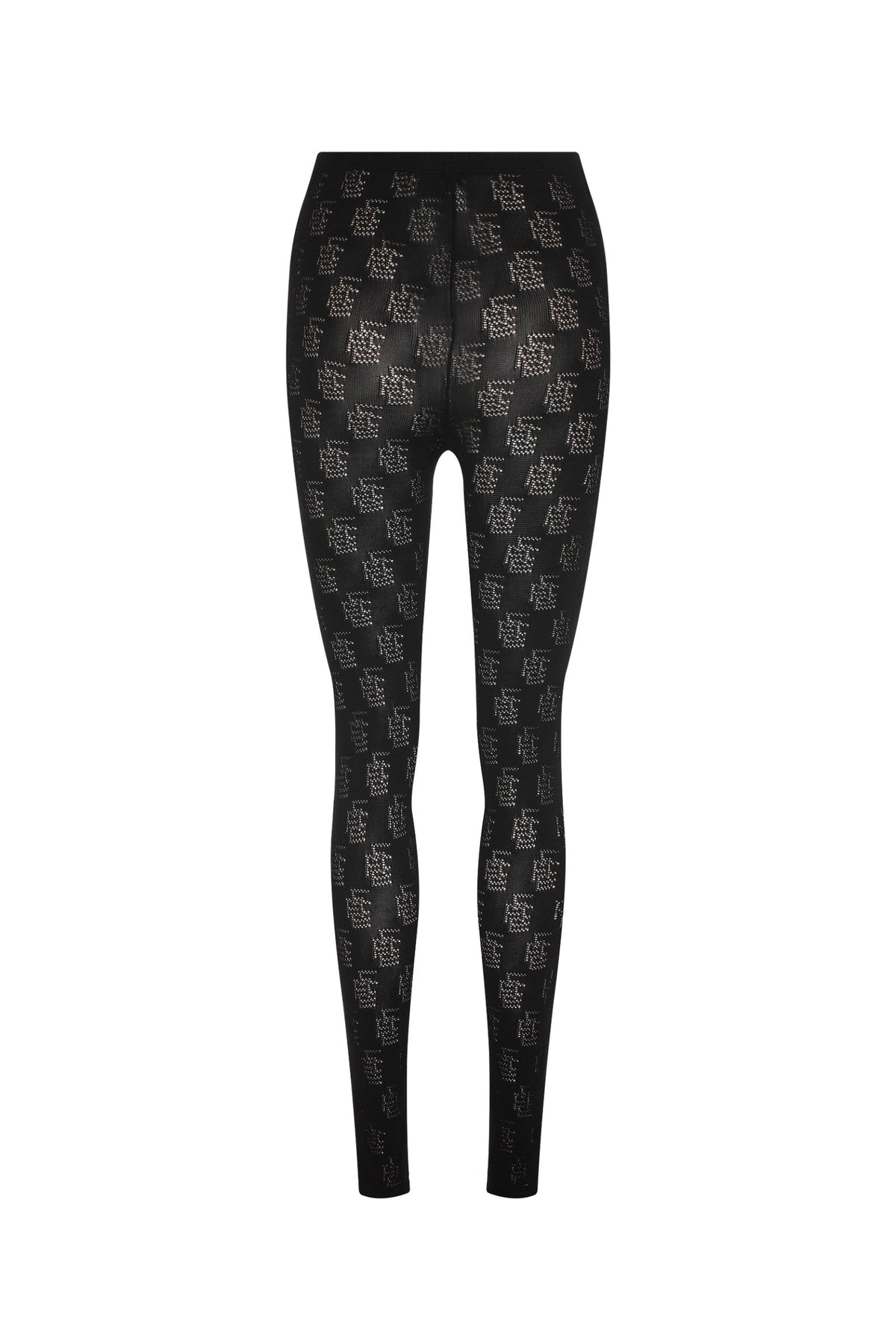 Ace Nayman-Aurora Monogram Knitted Leggings-Tayt-2-roqelvaxirum.shop
