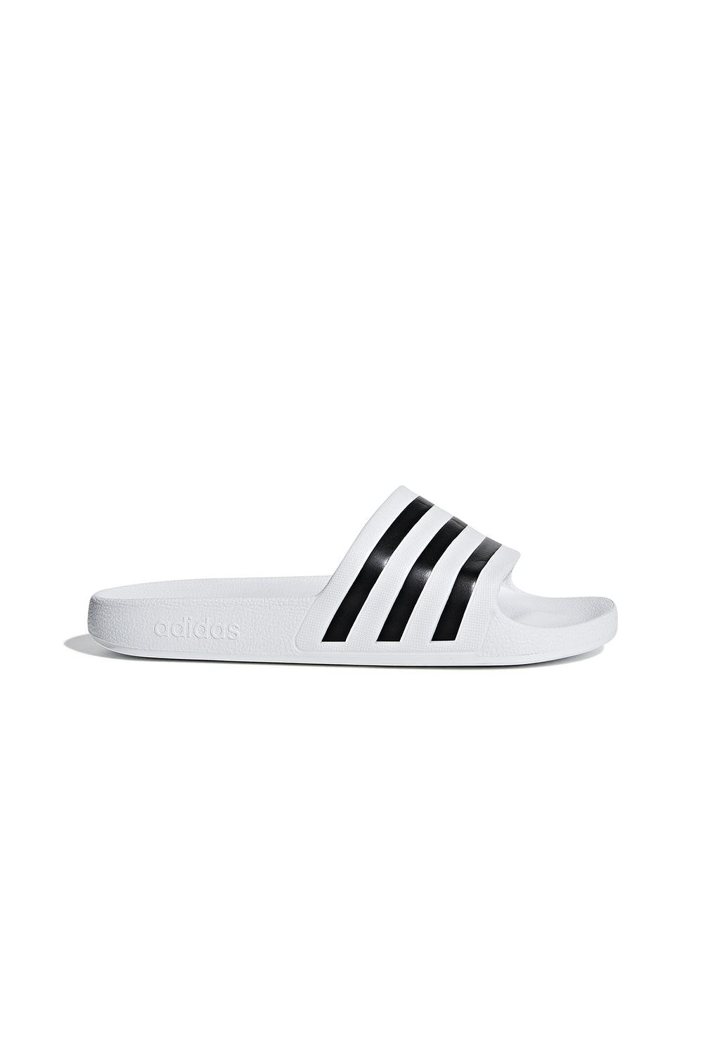 Adidas-Adilette Aqua White/BlackWhite-Sandalet & Terlik-1-roqelvaxirum.shop