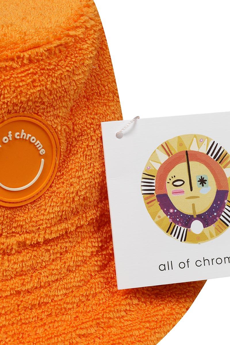 All Of Chrome-Turuncu Havlu Şapka-Bucket Hat-2-roqelvaxirum.shop