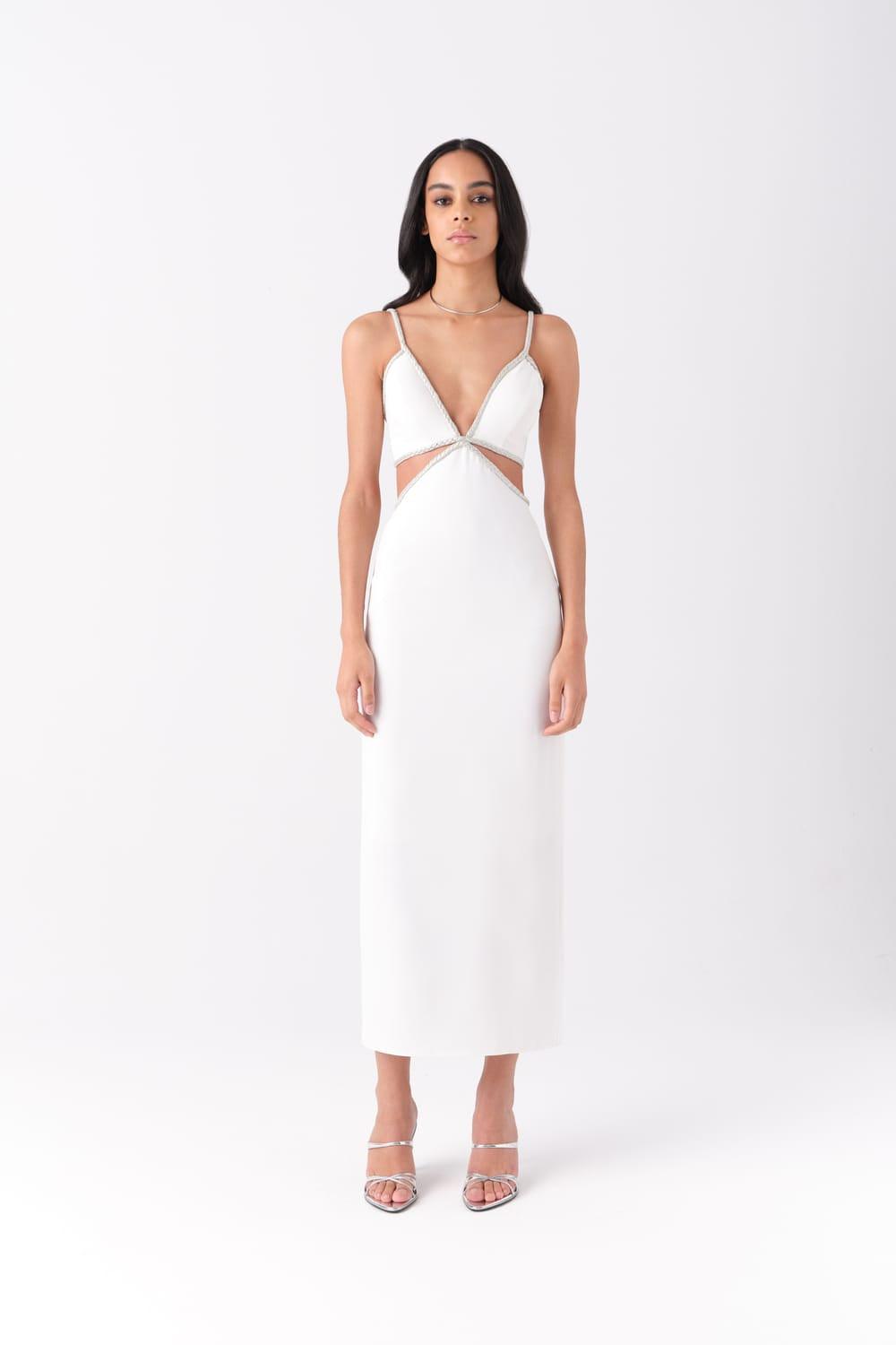 Alreves-Luna Midi Dress in White-Elbise-1-roqelvaxirum.shop