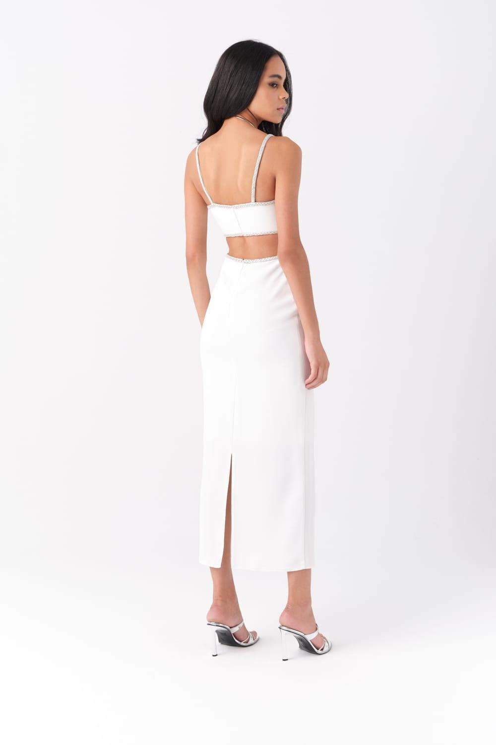 Alreves-Luna Midi Dress in White-Elbise-3-roqelvaxirum.shop