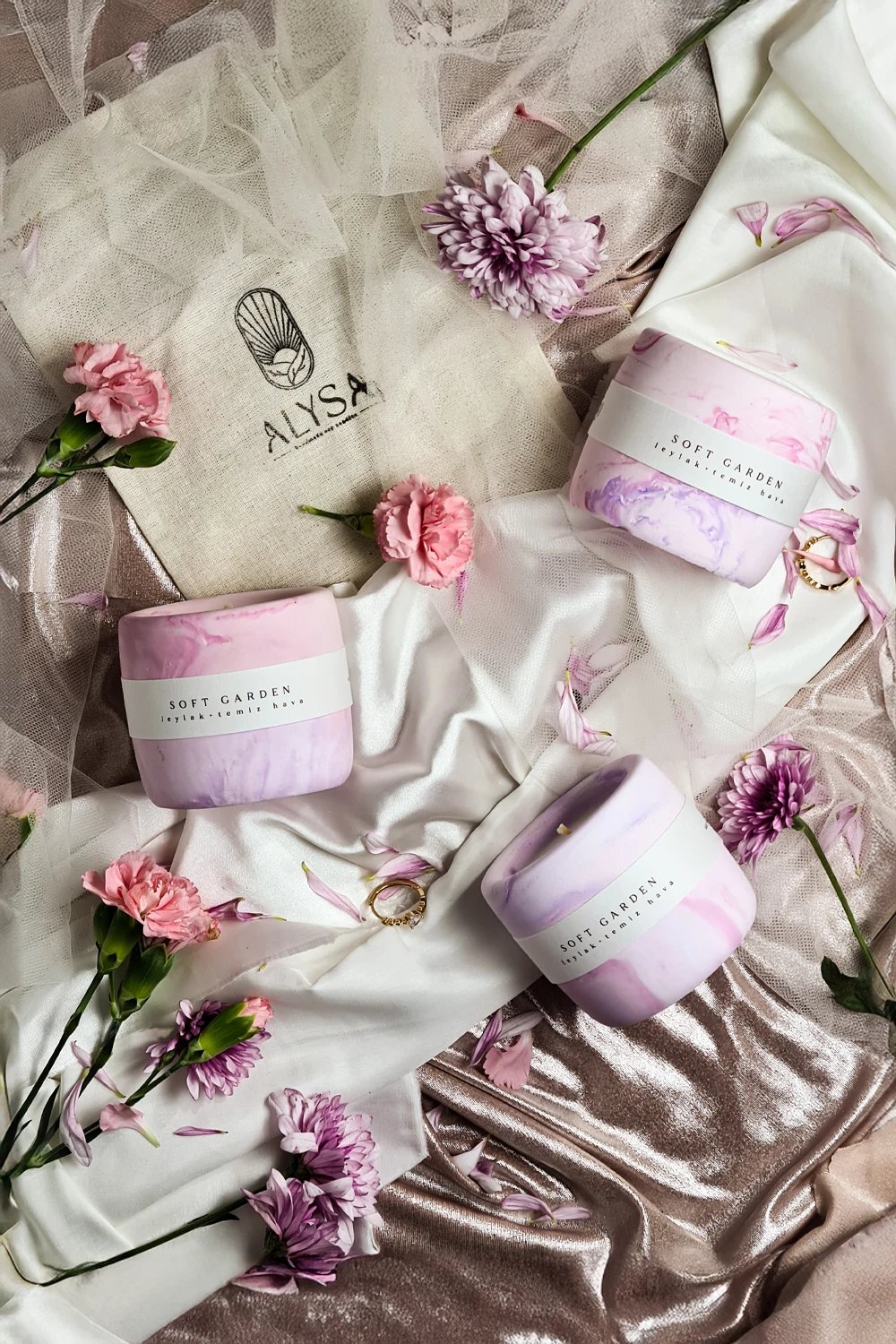 Alysa Candle Studio-Soft Garden - Leylak & Temiz Hava Kokulu Mum-Mum-2-roqelvaxirum.shop