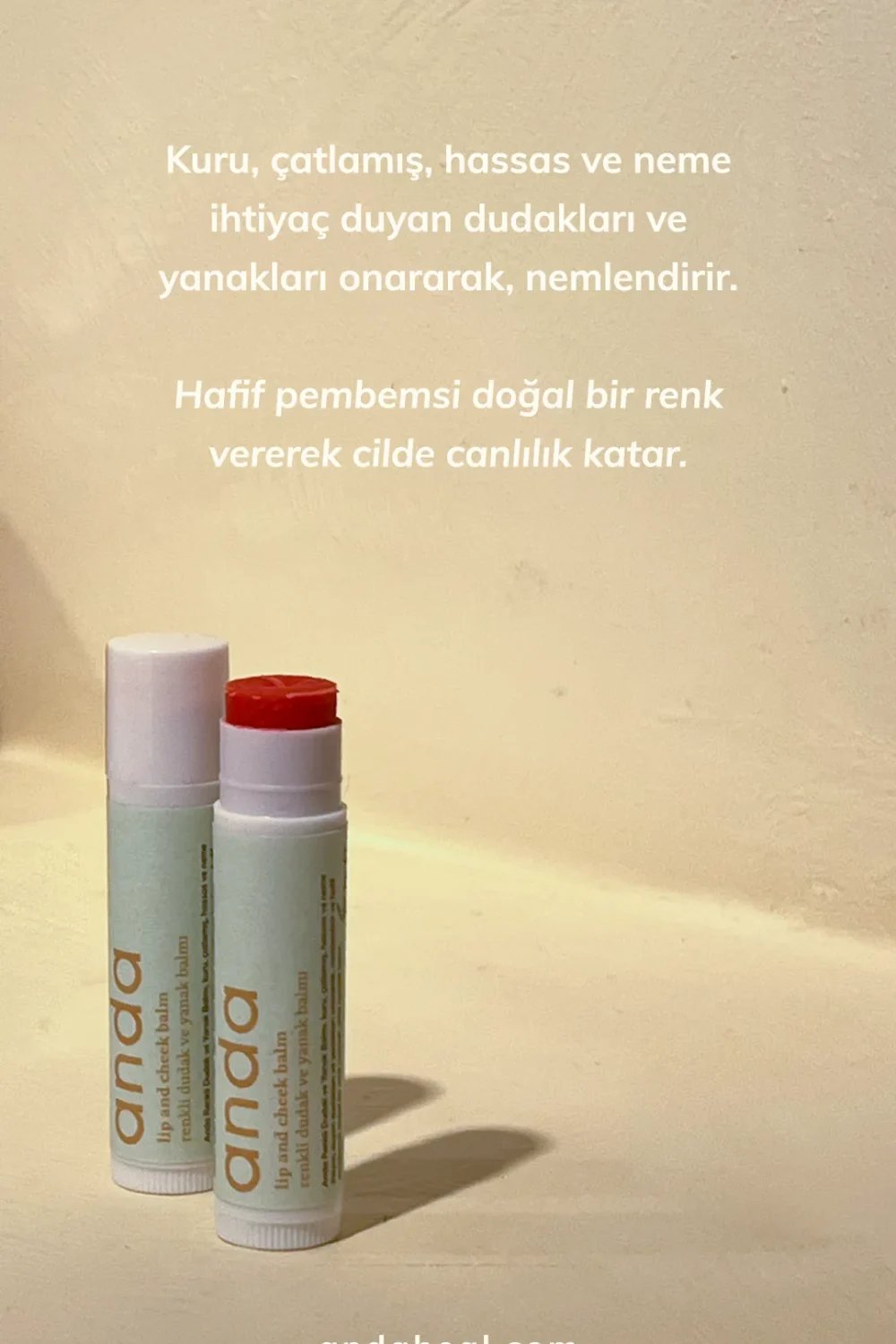 Anda Heal-Lip And Cheek Balm - Renkli Dudak Ve Yanak Balmı-Lip Balm-3-roqelvaxirum.shop