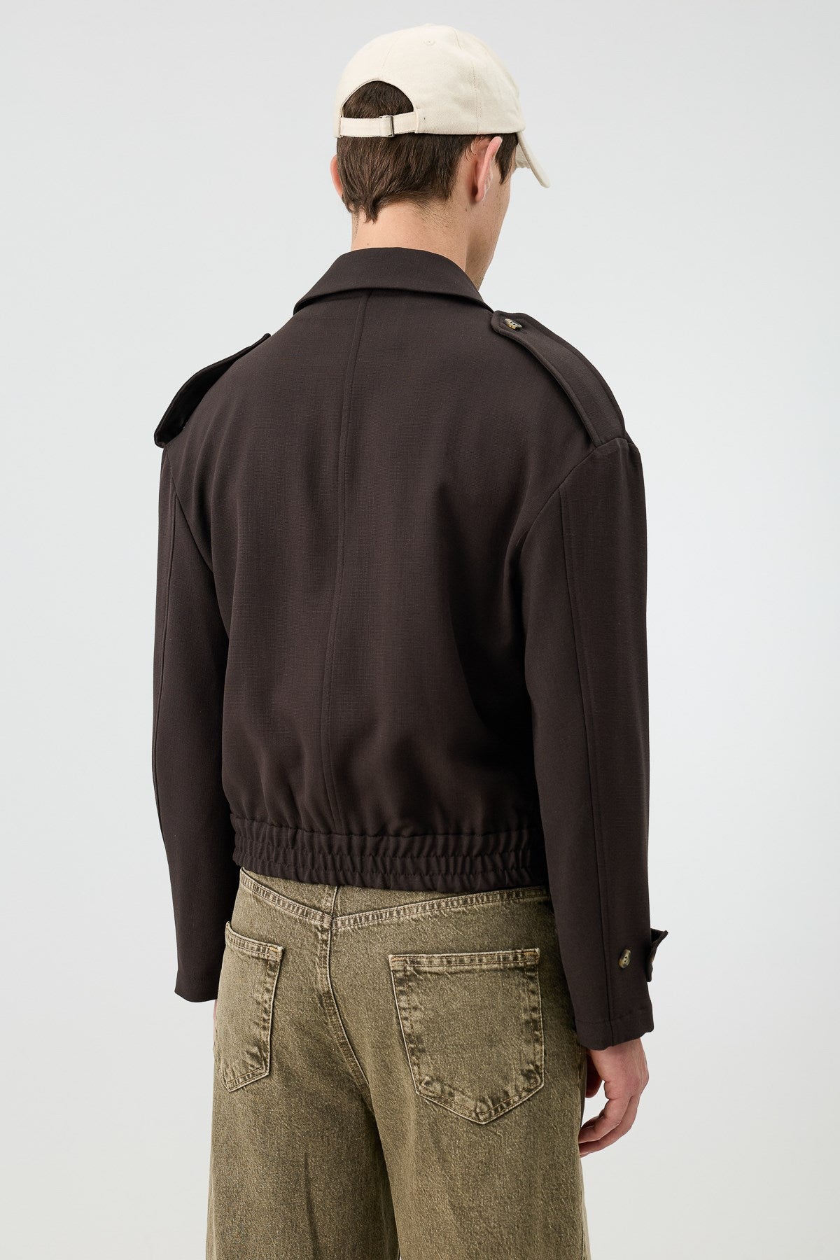 Antioch Kahve Boxy Fit Erkek Mont