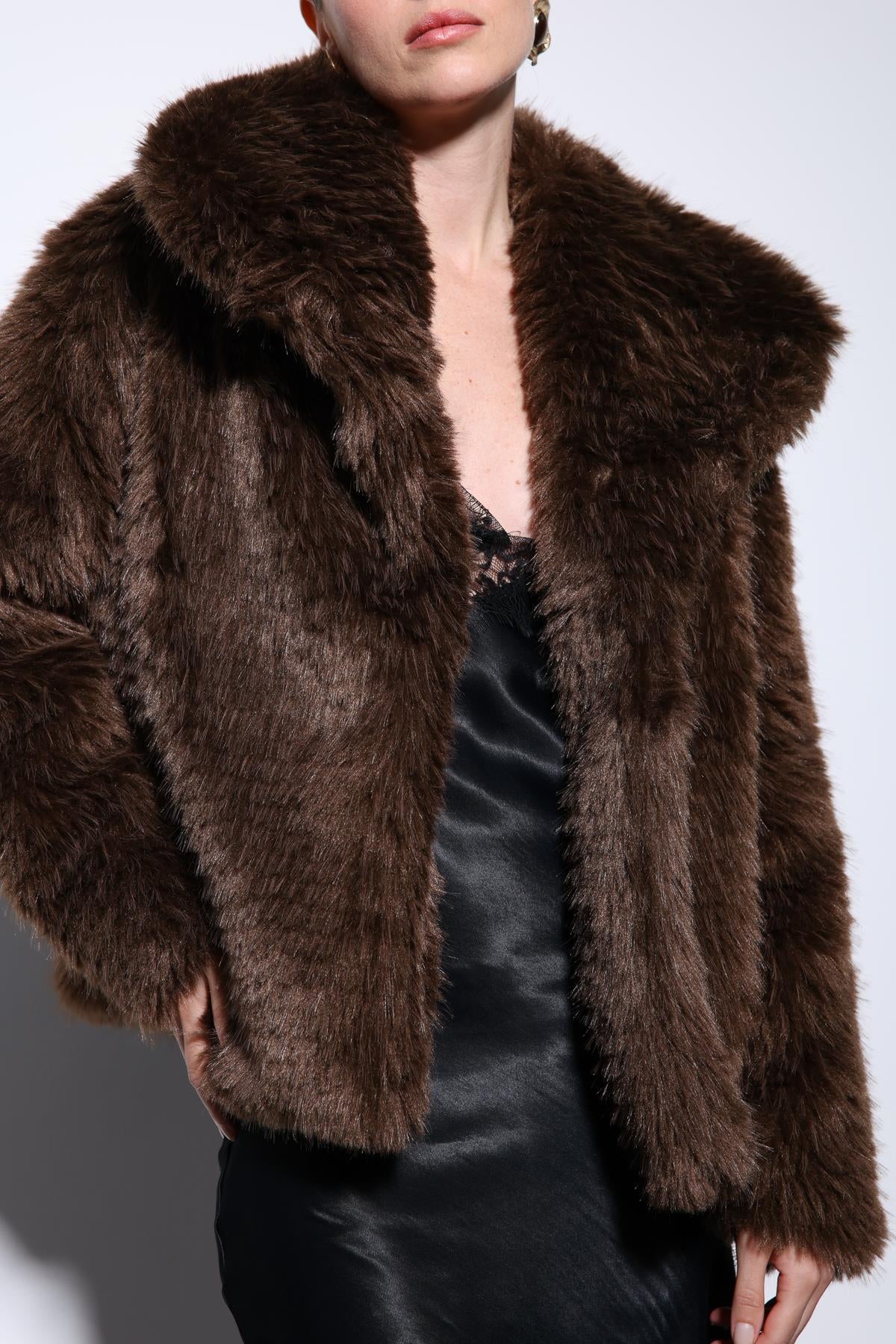 Antioch-Kahve Suni Kürk Kadın Ceket-Ceket-7-roqelvaxirum.shop