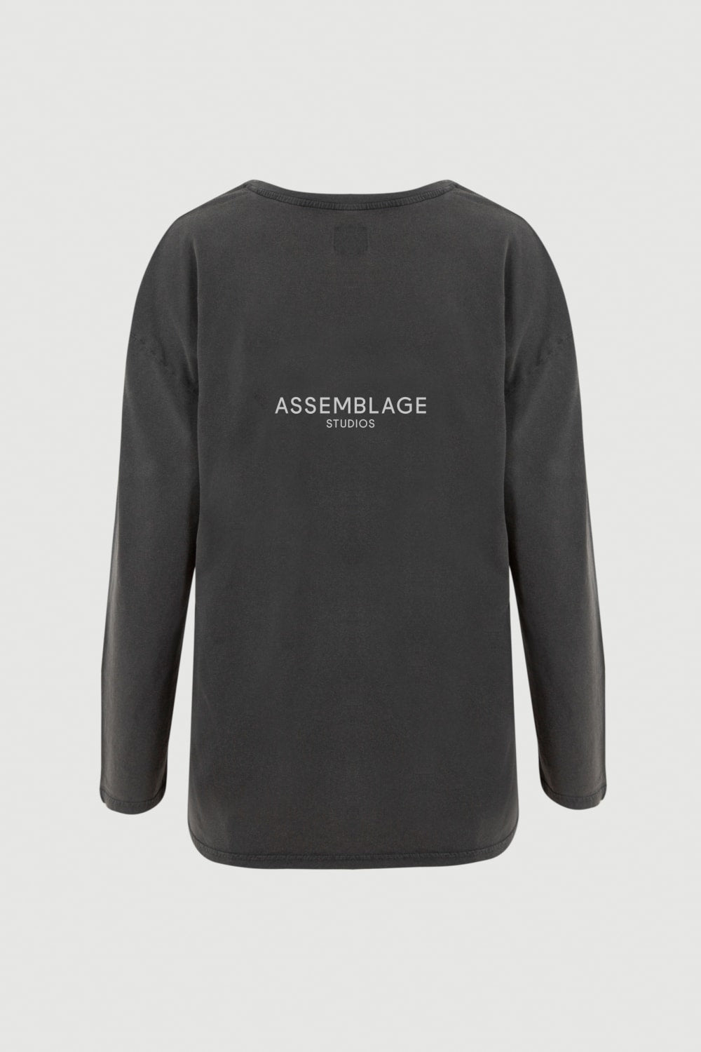 Assemblage Studios-Assemblage Studios Logo Long Sleeve Tee - Back Print-Kazak & Triko-1-roqelvaxirum.shop