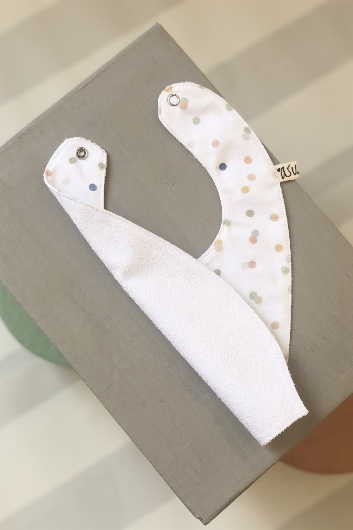 Asu Baby&Kids Pastel Mix&Match 2'Li Organik Pamuk Önlük Dino-Dot