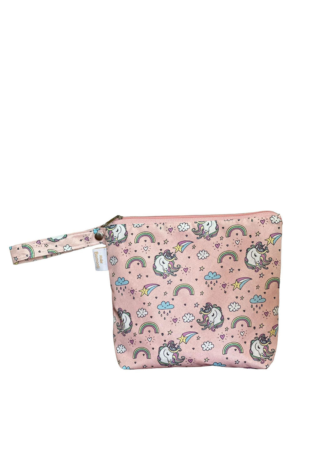 Atelier Bomonti-Mamikids Mini Wet&dry Islak/ Kirli,havuz / Plaj Çantası Kreş Çantası Pembe-Omuz Çantası-1-roqelvaxirum.shop