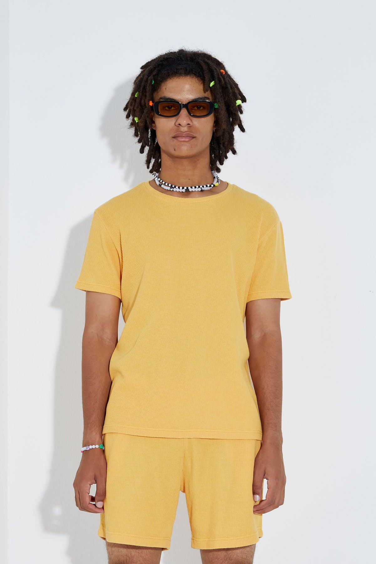 Waffle T-Shirt - Sarı