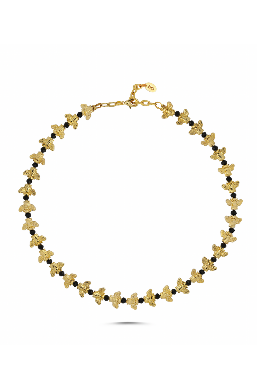 Berrin Özkan-Bee Love Black Necklace-Kolye-1-roqelvaxirum.shop