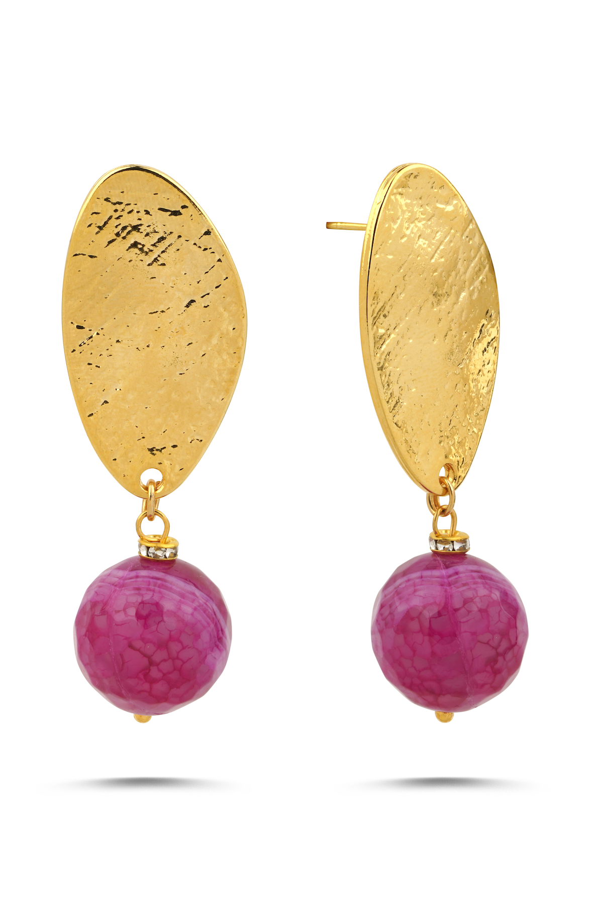 Berrin Özkan-Bonbon Pink Earrings-Küpe-1-roqelvaxirum.shop