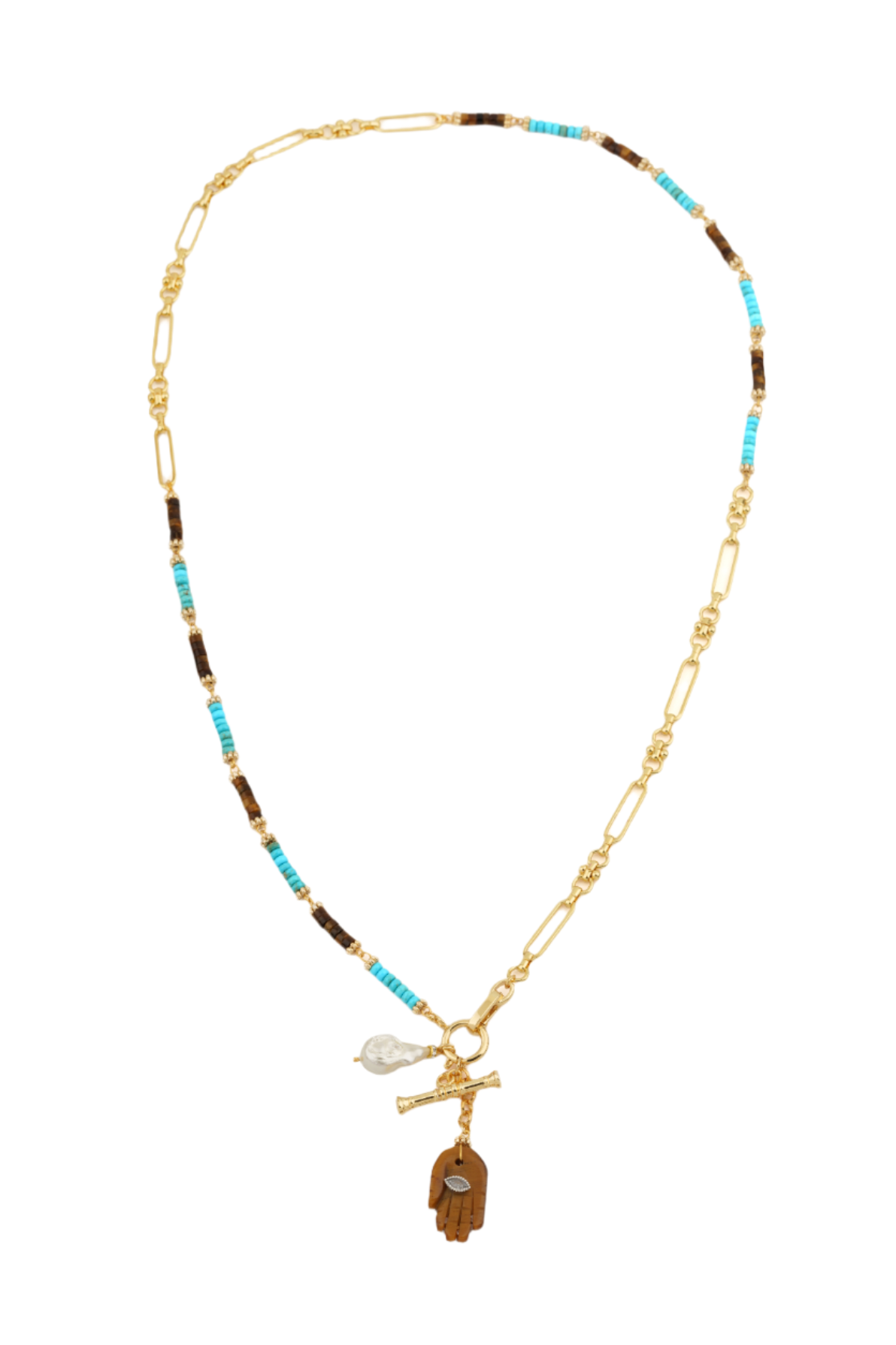 Berrin Özkan-Your Side Marbella Hamsa Necklace-Kolye-1-roqelvaxirum.shop