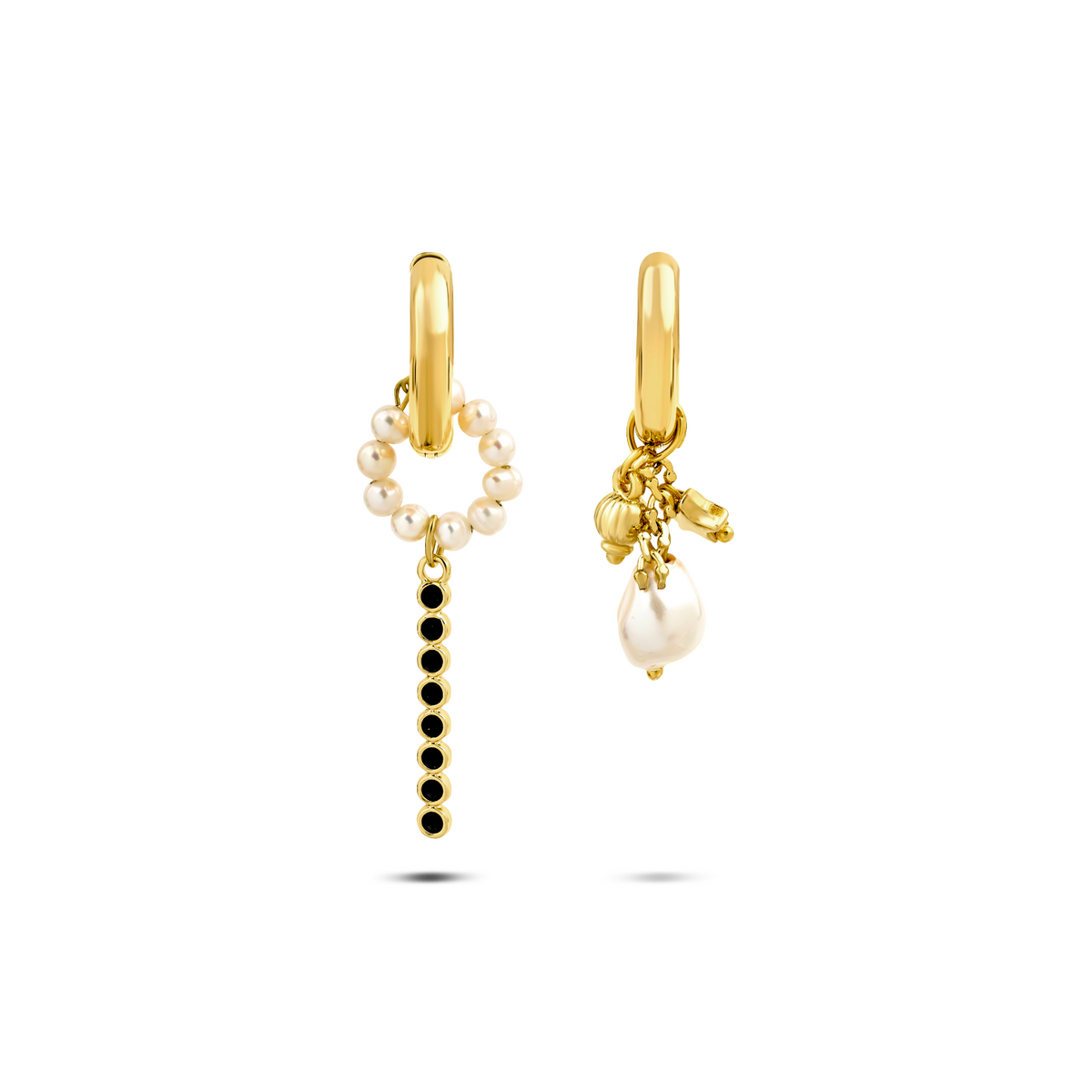 Berrin özkan-Midnight Pearl Earrings-Earring-1-roqelvaxirum.shop