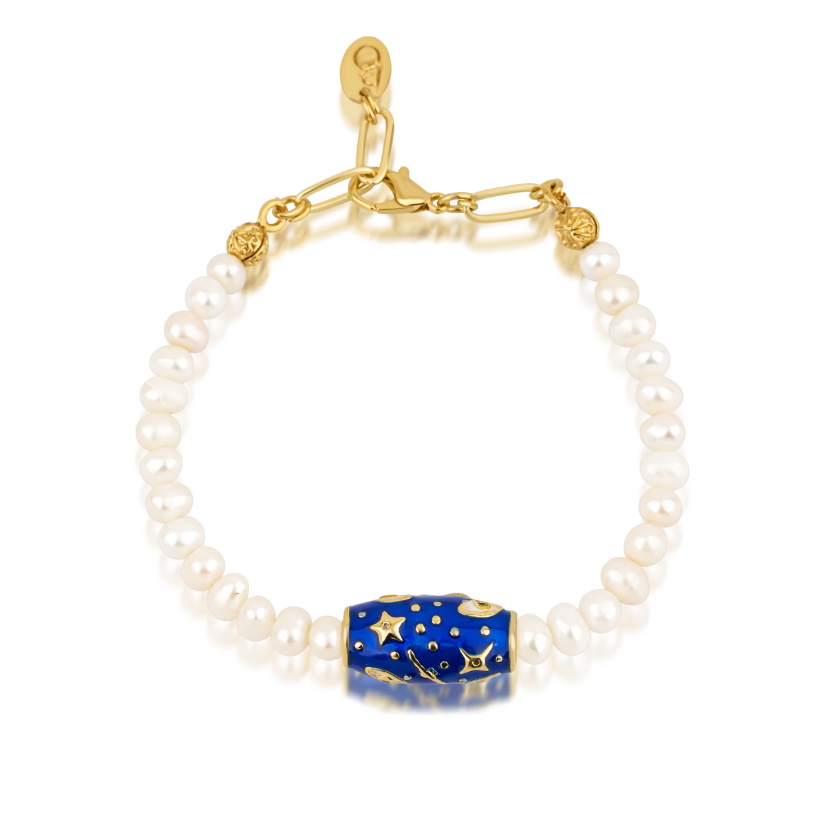 Berrin özkan-Pearl Galaxy Navy Bracelet-Bracelet-1-roqelvaxirum.shop