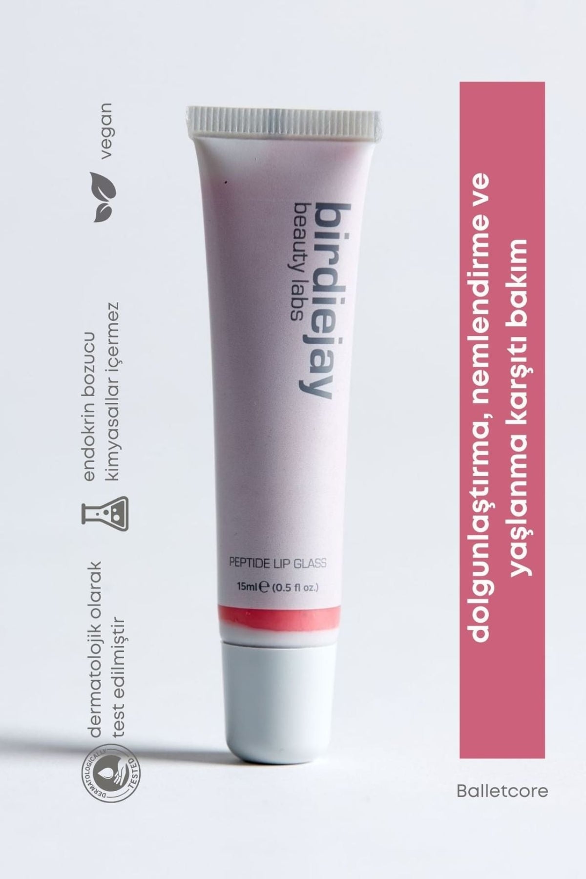 Birdiejay-Peptide Lip Glass Balletcore-Lip Balm-1-roqelvaxirum.shop