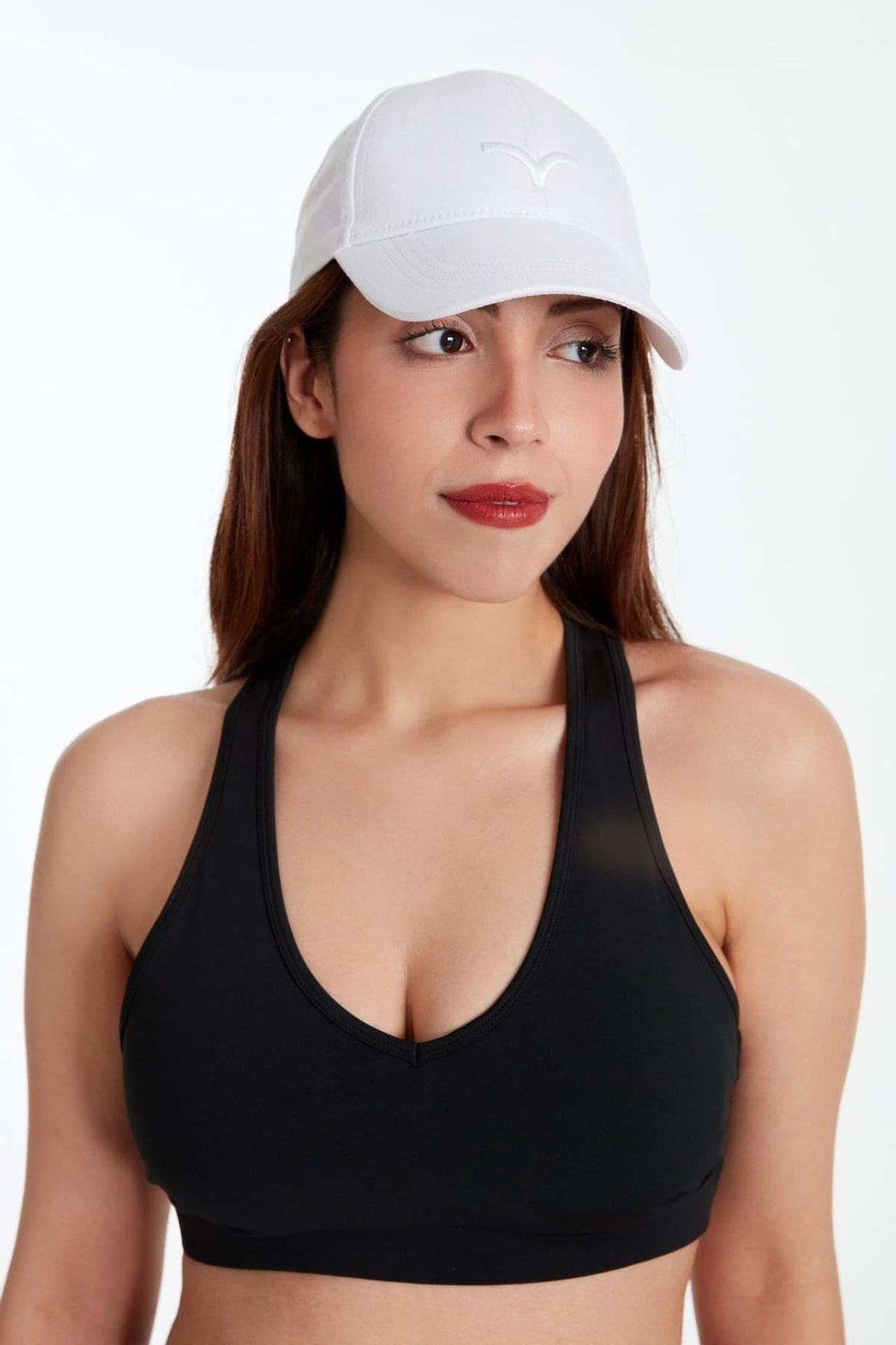 Birdiejay-Solid Cap Spor Şapkası Beyaz-Şapka-4-roqelvaxirum.shop