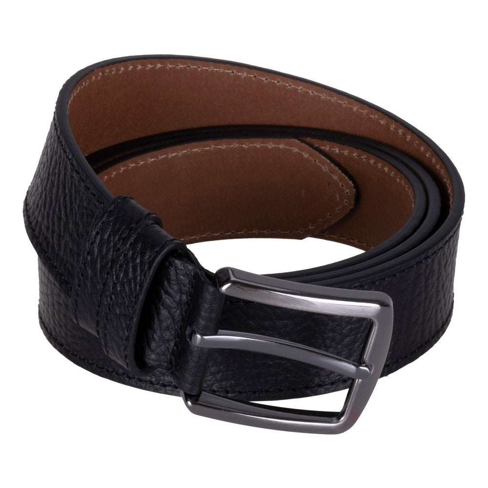 Bloominbag-Bloom Belt Obsidian Black Hakiki Deri Erkek Kemer 110cm-4-roqelvaxirum.shop