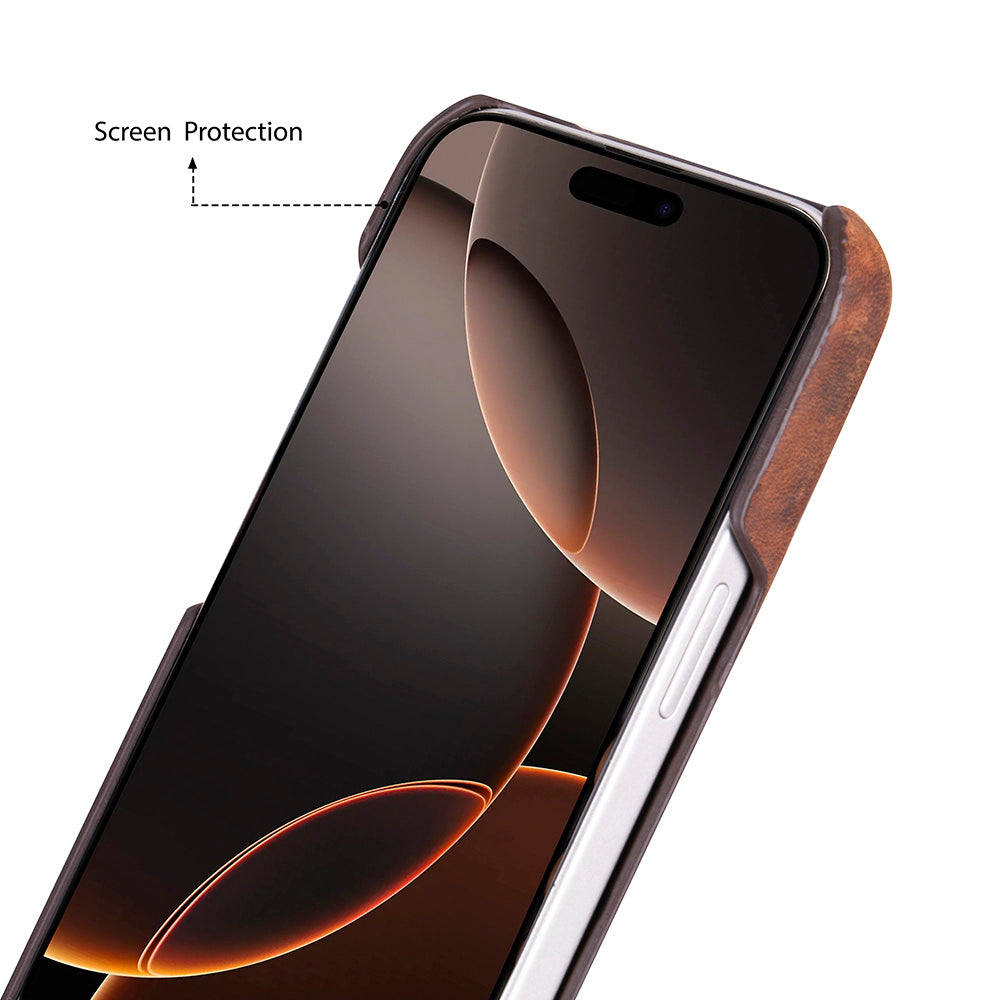 Bloominbag-Bloom Case Ultimate Jacket Saddle Brown Apple I Phone 17 Pro (6.3") Hakiki Deri Kılıf-4-roqelvaxirum.shop