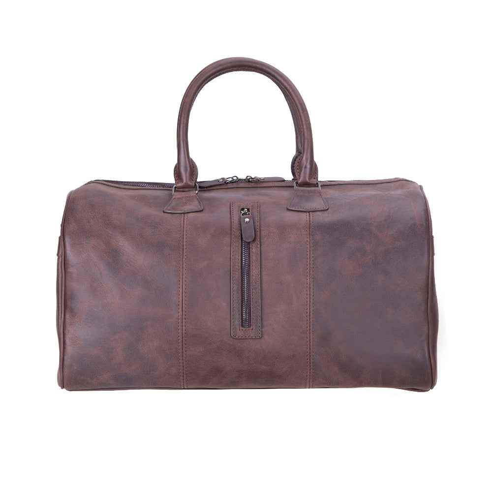 Bloominbag-Bloom Voyage Heritage Dark Oak Hakiki Deri Duffle çanta Unisex Seyahat & Hafta Sonu çantası-1-roqelvaxirum.shop