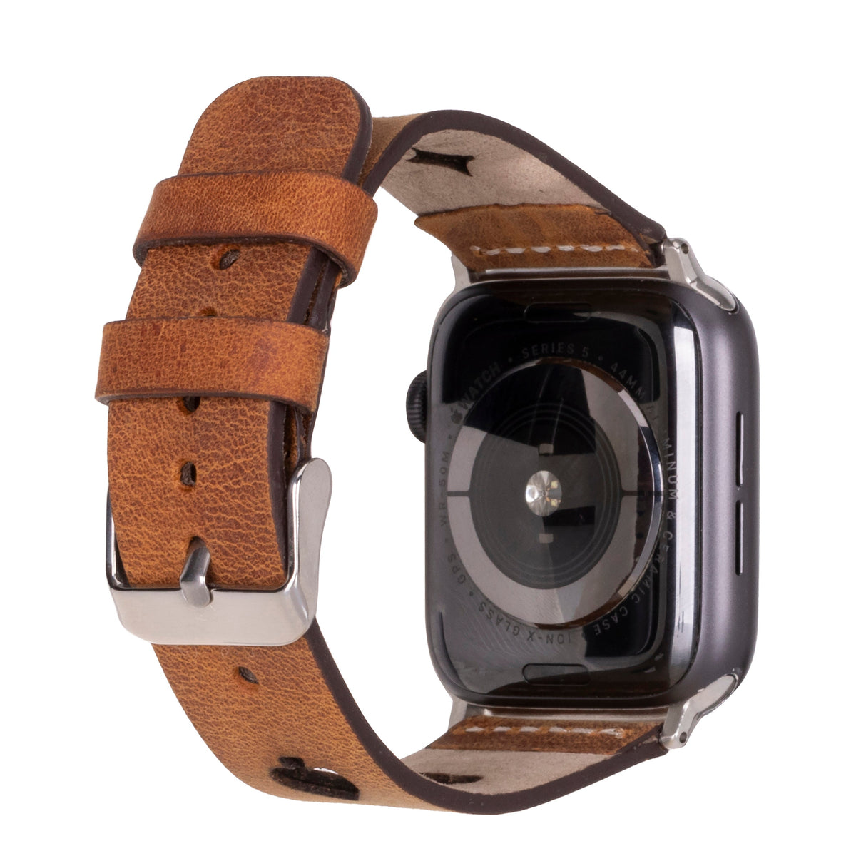 Valais Siena Tan Leather Apple Watch Kordon-44/45/46/49Mm