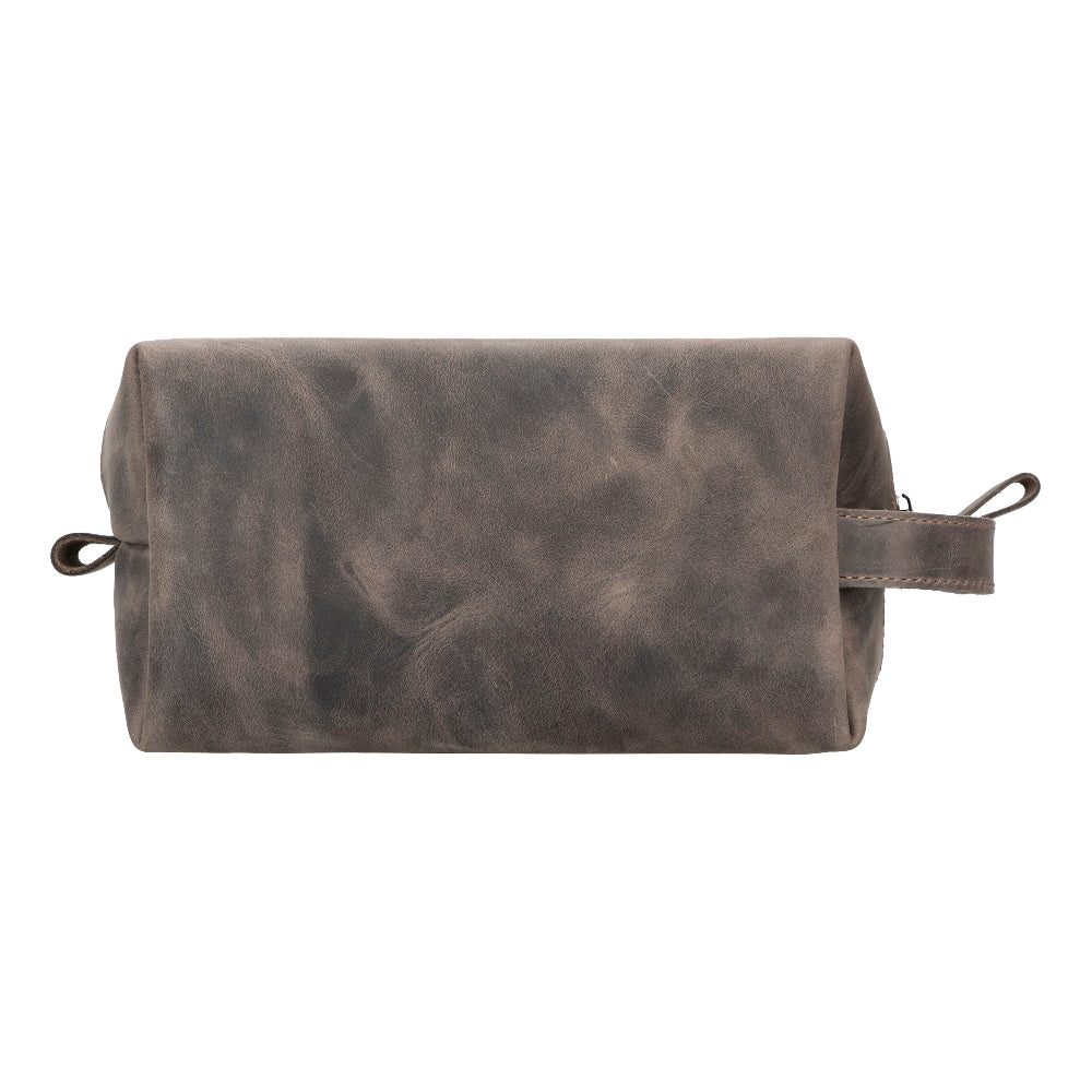 Voyage Cocoa Brown Hakiki Deri Dopp Kit – X Large