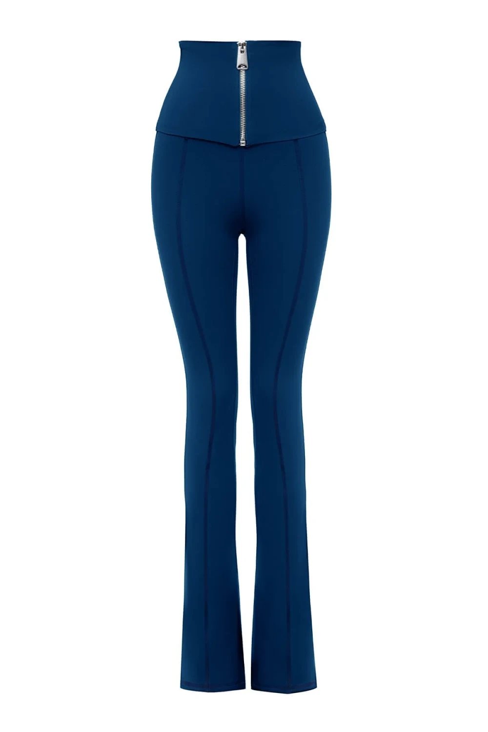 Bo&Po-Annalisa Corset Flare Leggings Blue-Activewear-1-roqelvaxirum.shop
