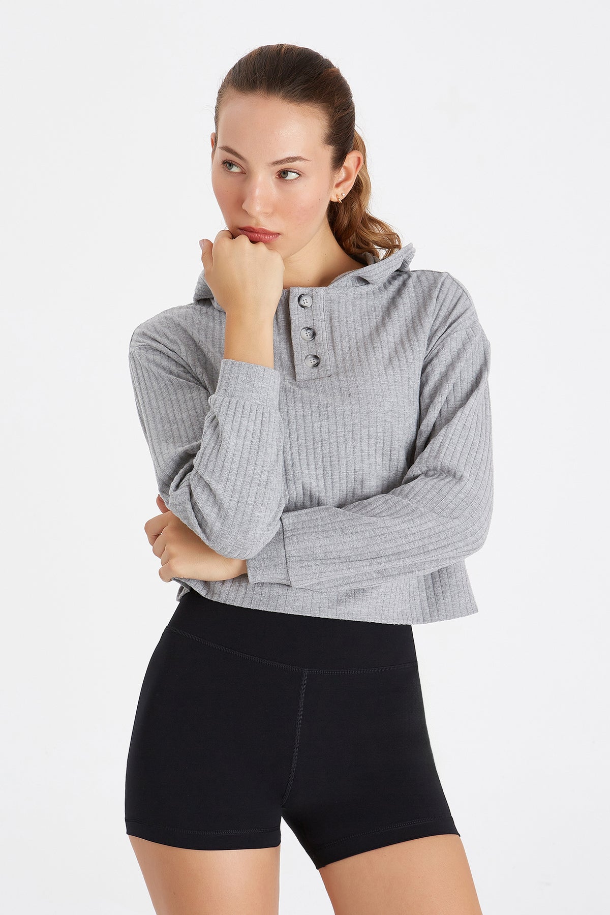 Boboist-Boboist Doris Sweatshirt Doris Düğme Detaylı Sweatshirt-Sweatshirt-4-roqelvaxirum.shop