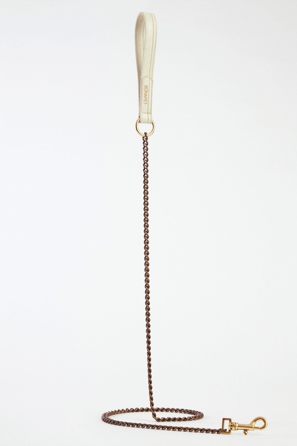 Bonabag-Dual Chain Leash Vanilla-Köpek-1-roqelvaxirum.shop
