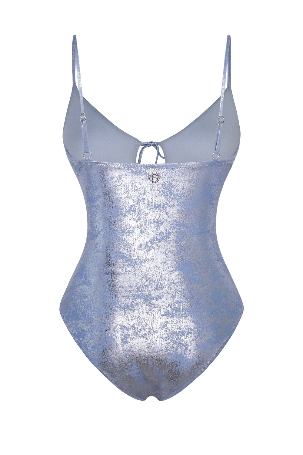 Bonesta-Badain Shiny Sonic Blue Bağcıklı V Yaka Mayo-Bikini & Mayo-5-roqelvaxirum.shop