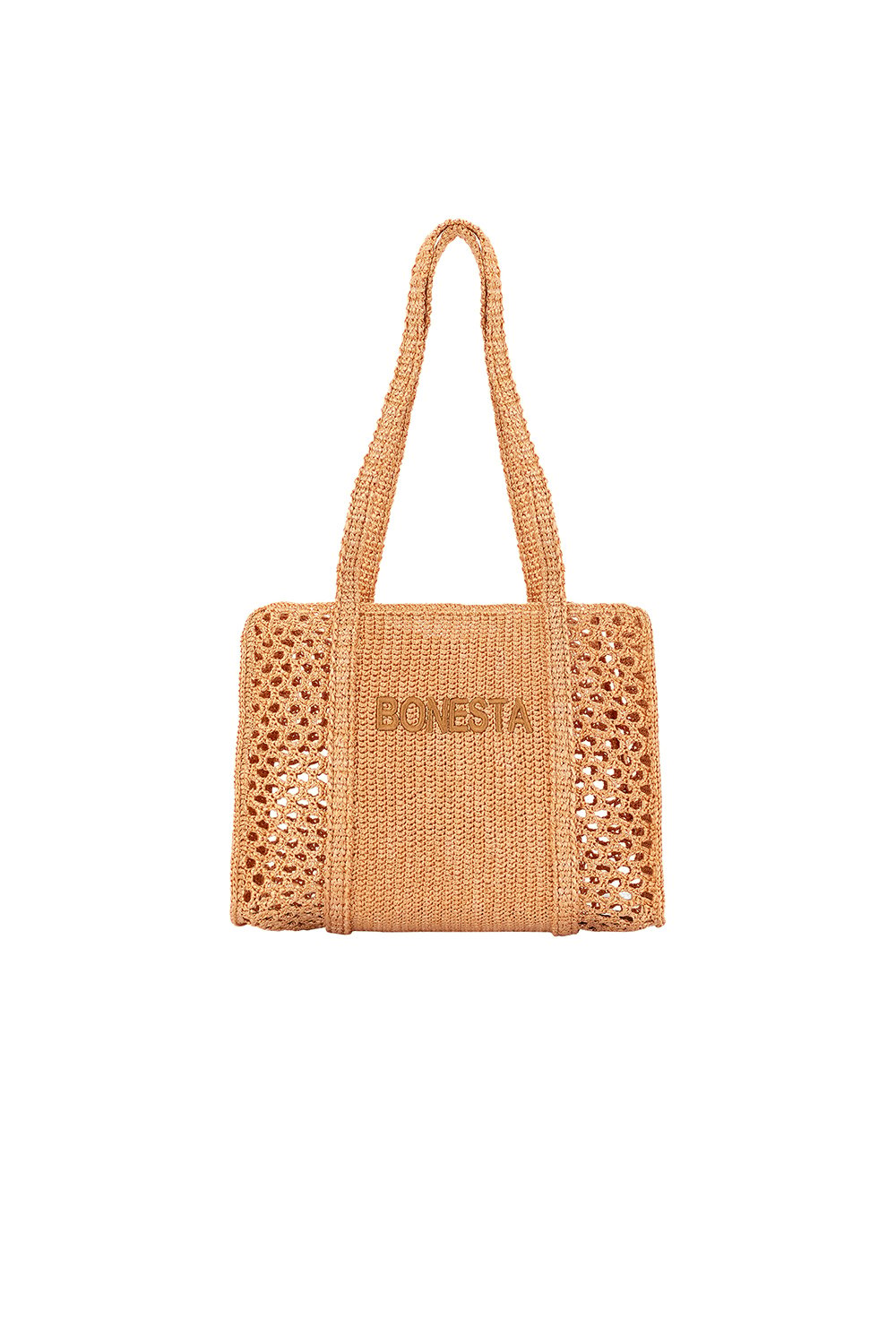 Bonesta-Capri Caramel Plaj Çantası-Omuz Çantası-1-roqelvaxirum.shop