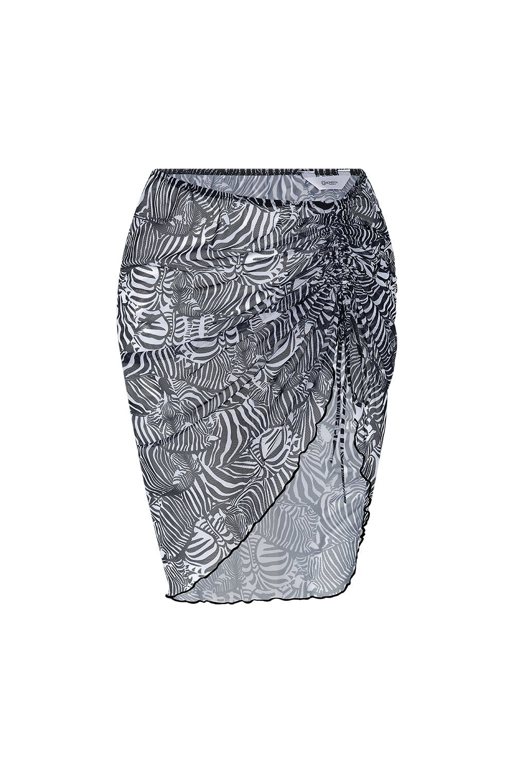 Bonesta-Harper Zebra Desenli Büzgülü Yırtmaçlı Pareo Etek-Pareo & Bandana-1-roqelvaxirum.shop